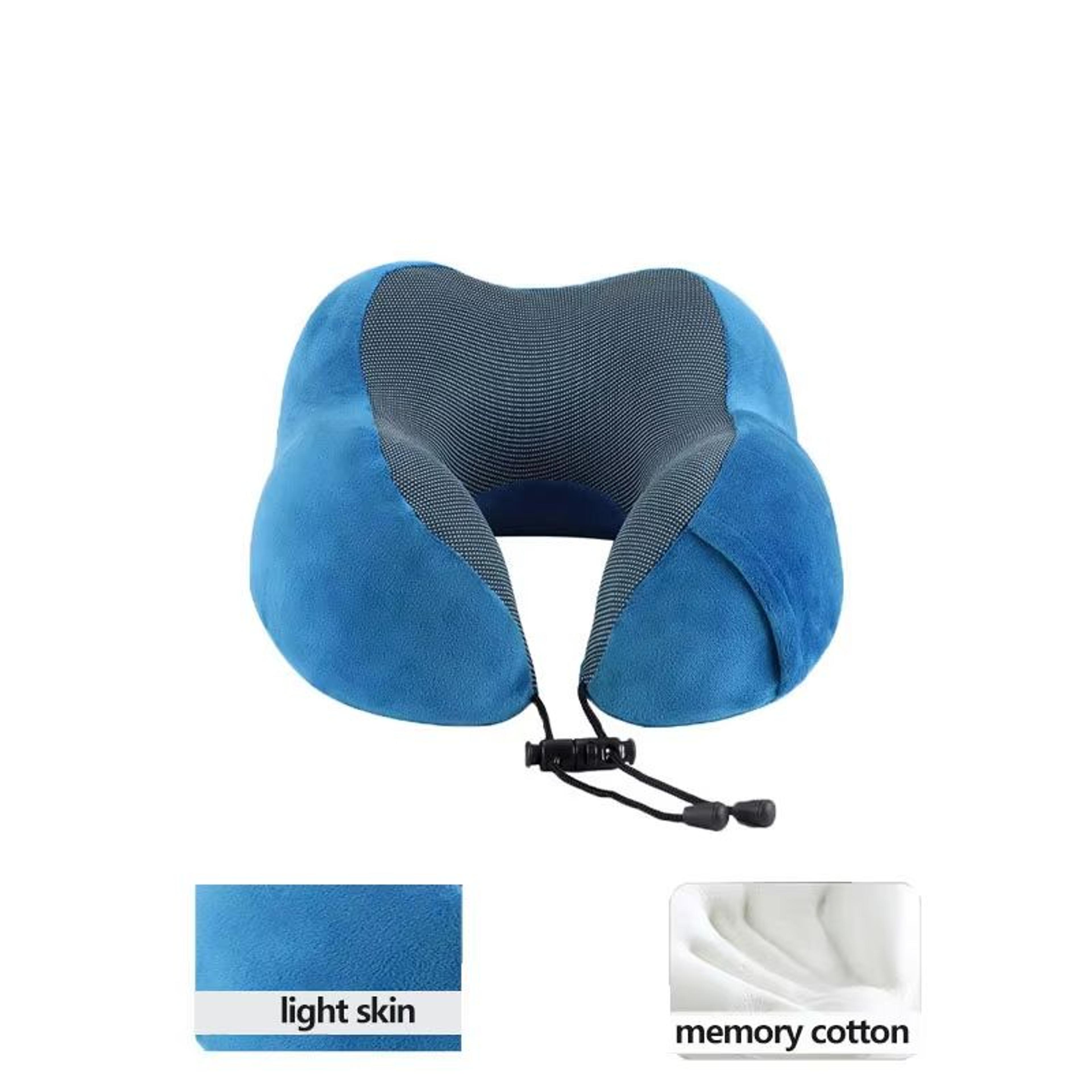 UShaped Memory Foam Travel Neck Pillow  Soft Cervical Support Airplane Pillow 9
