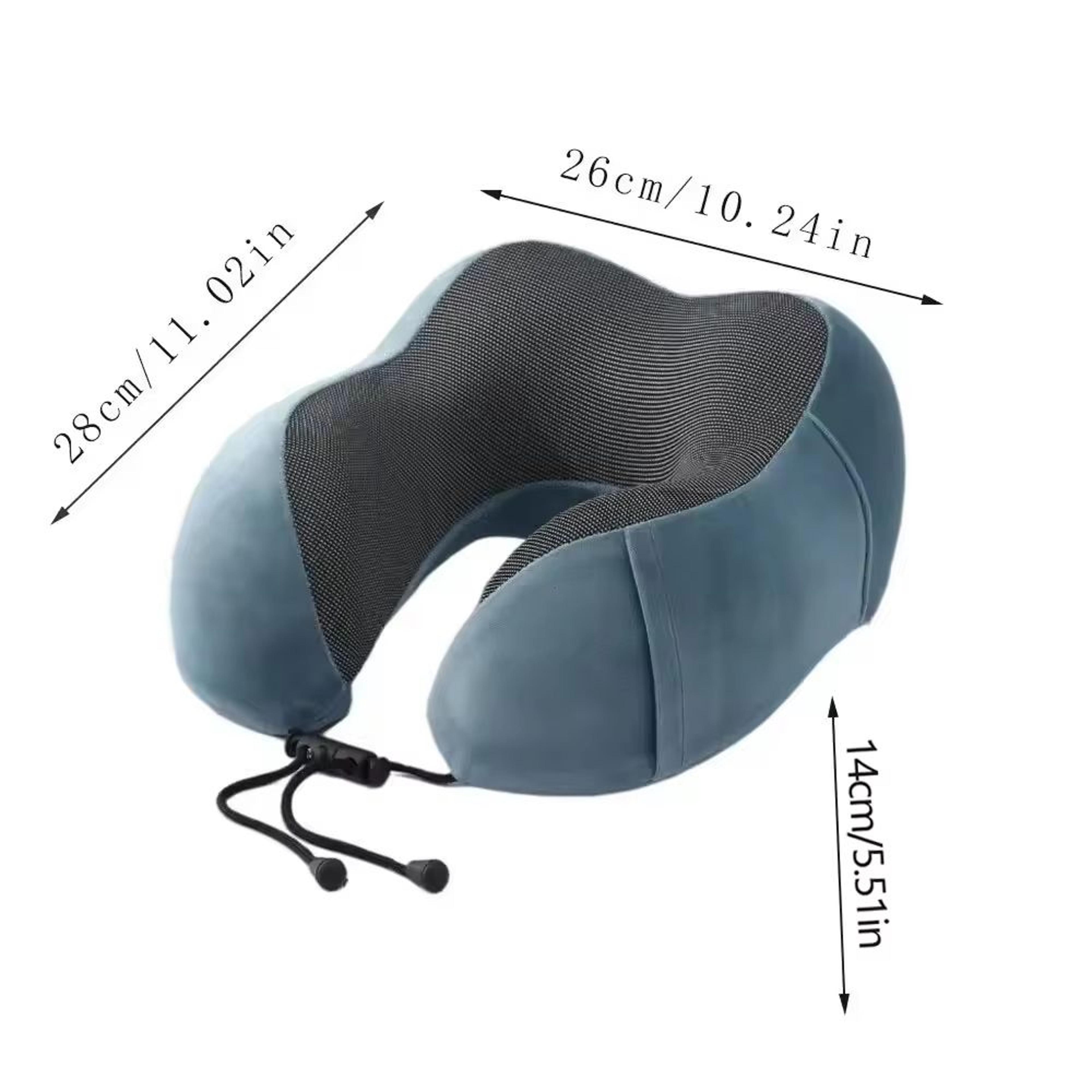 UShaped Memory Foam Travel Neck Pillow  Soft Cervical Support Airplane Pillow 5