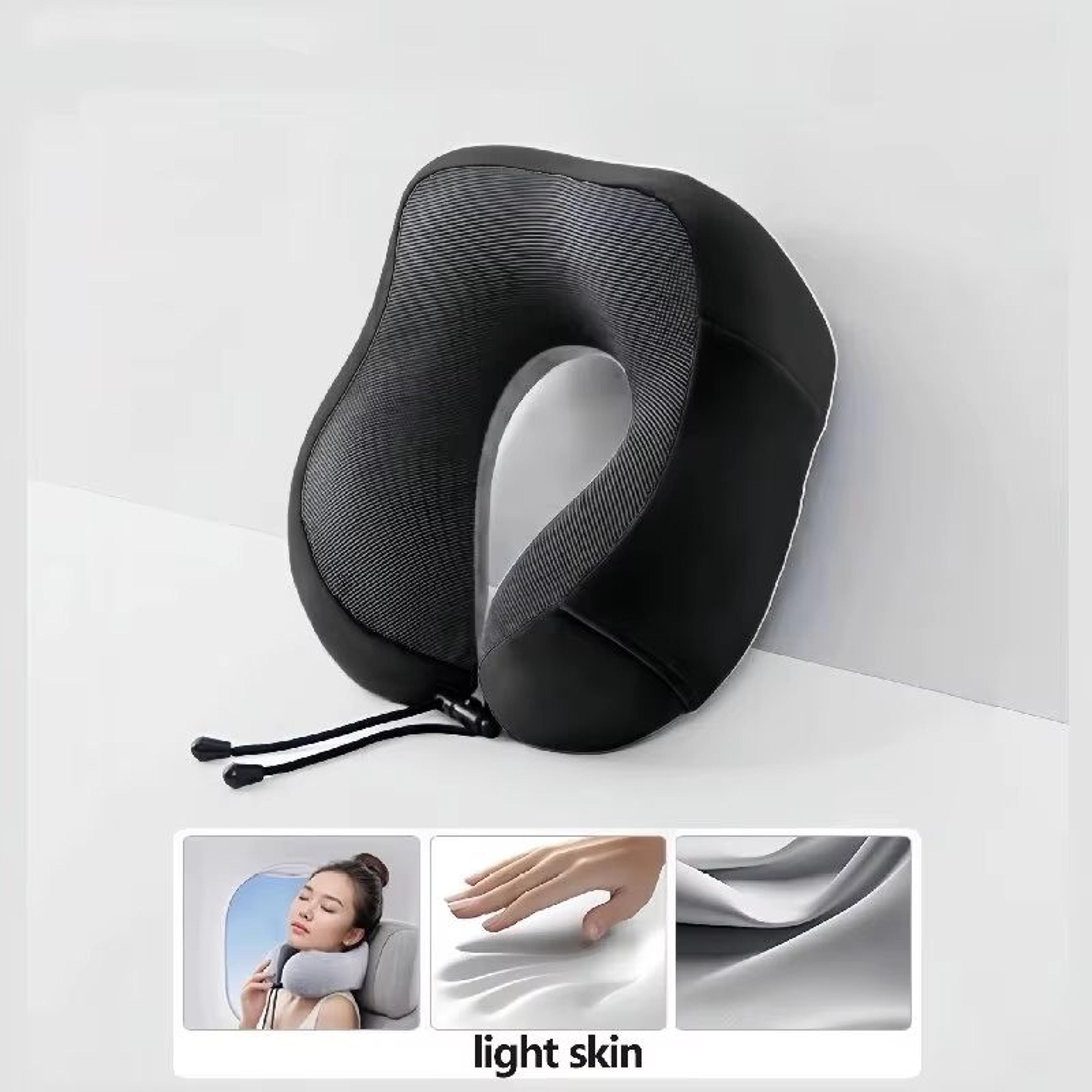 UShaped Memory Foam Travel Neck Pillow  Soft Cervical Support Airplane Pillow 6
