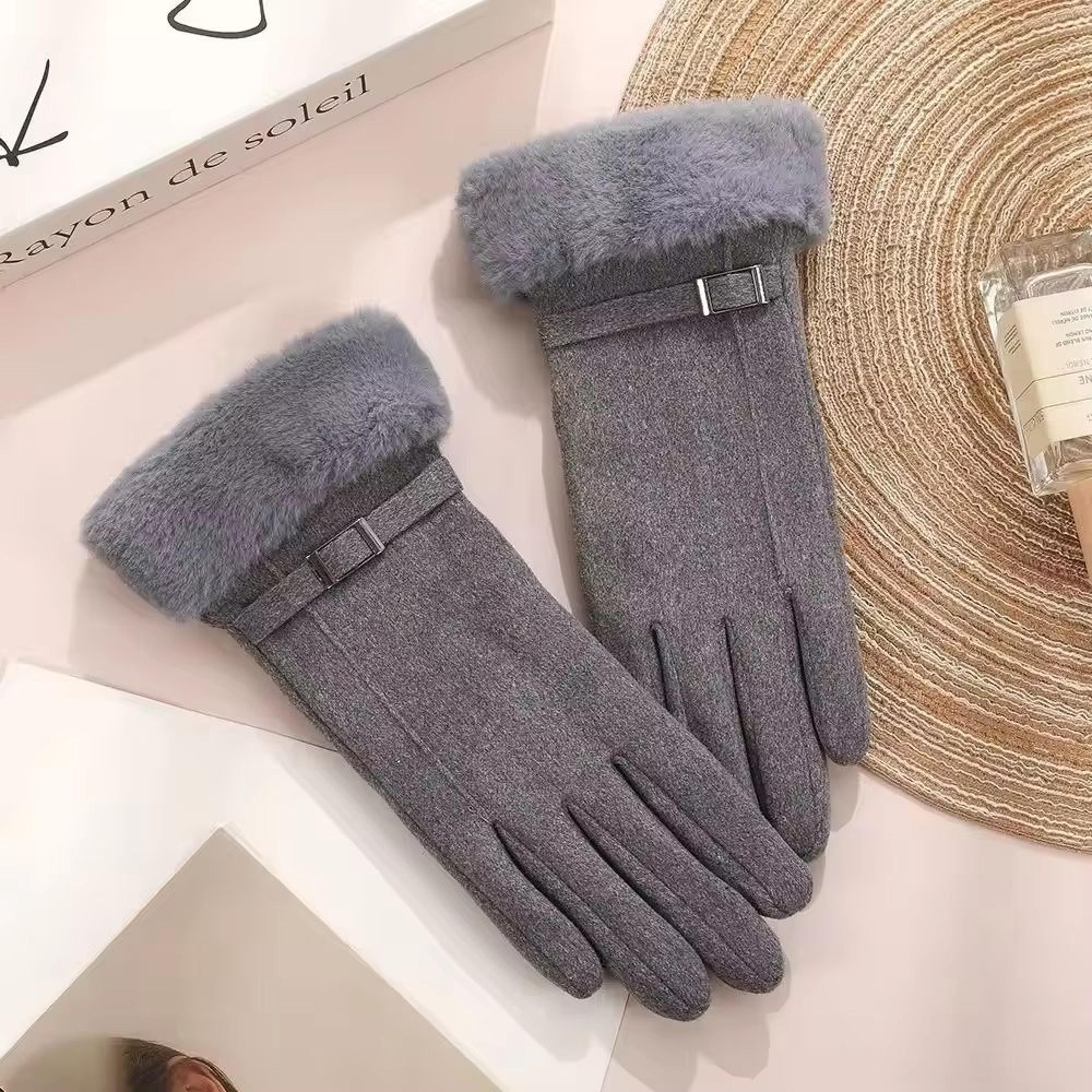 Womens Waterproof Touch Screen Winter Ski Gloves  Thickened Fleece Warm Outdoor Riding And Mountain 6
