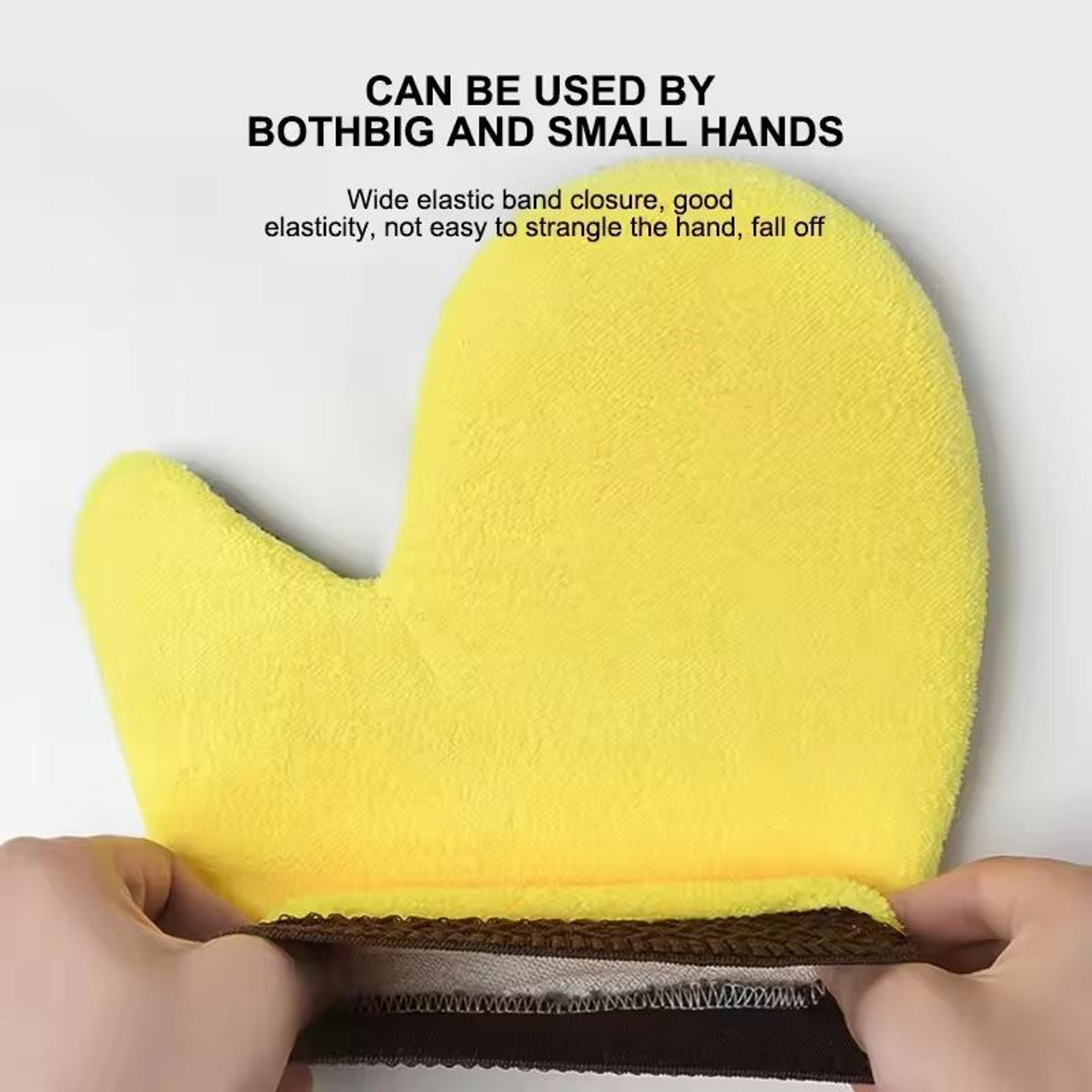 DoubleFaced Coral Fleece Car Wash Glove  Auto Cleaning Mitt For Paint Window And Glass Care 1