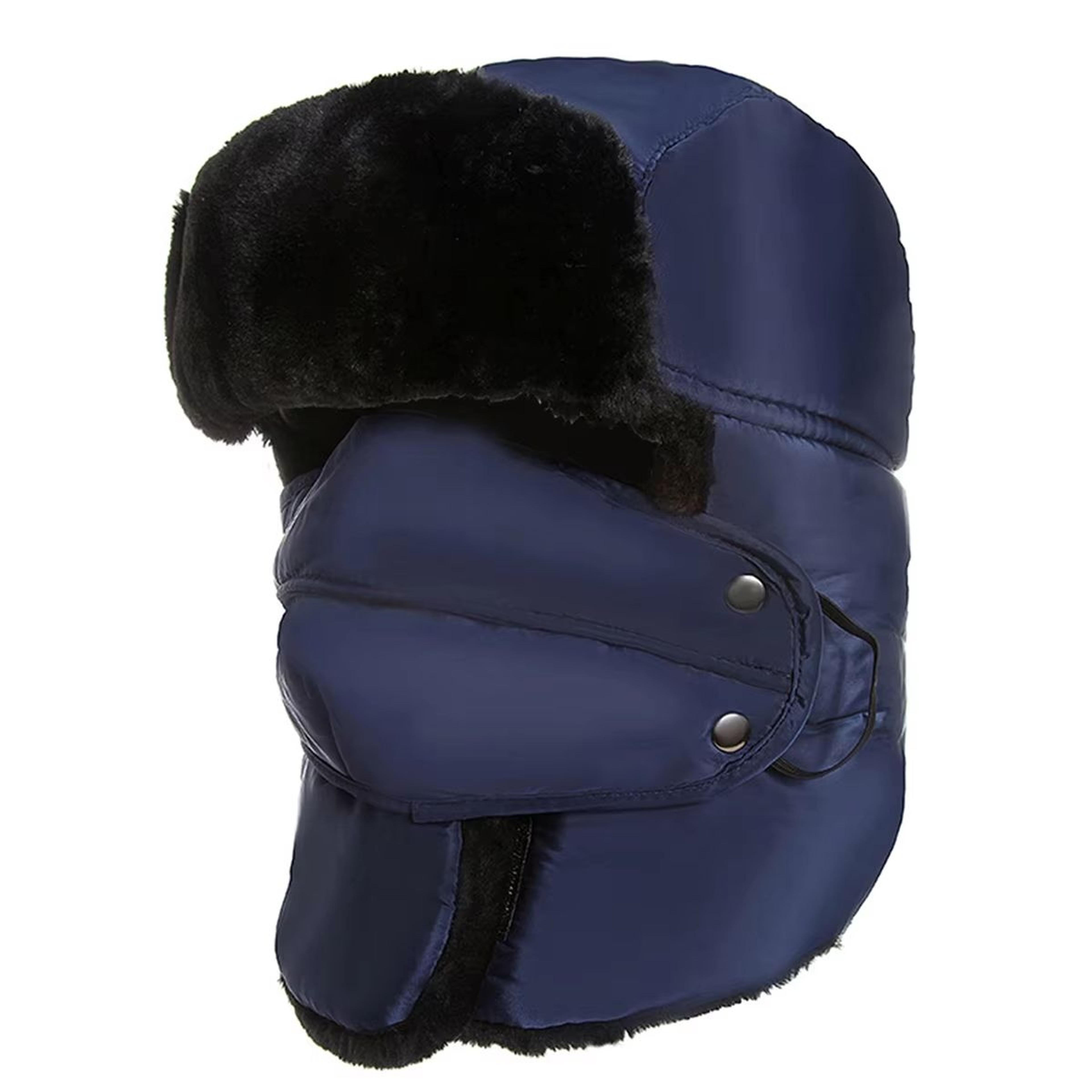 Windproof Warm Russian Trapper Bomber Hat  Unisex Thermal Winter Ski And Snow Cap 7