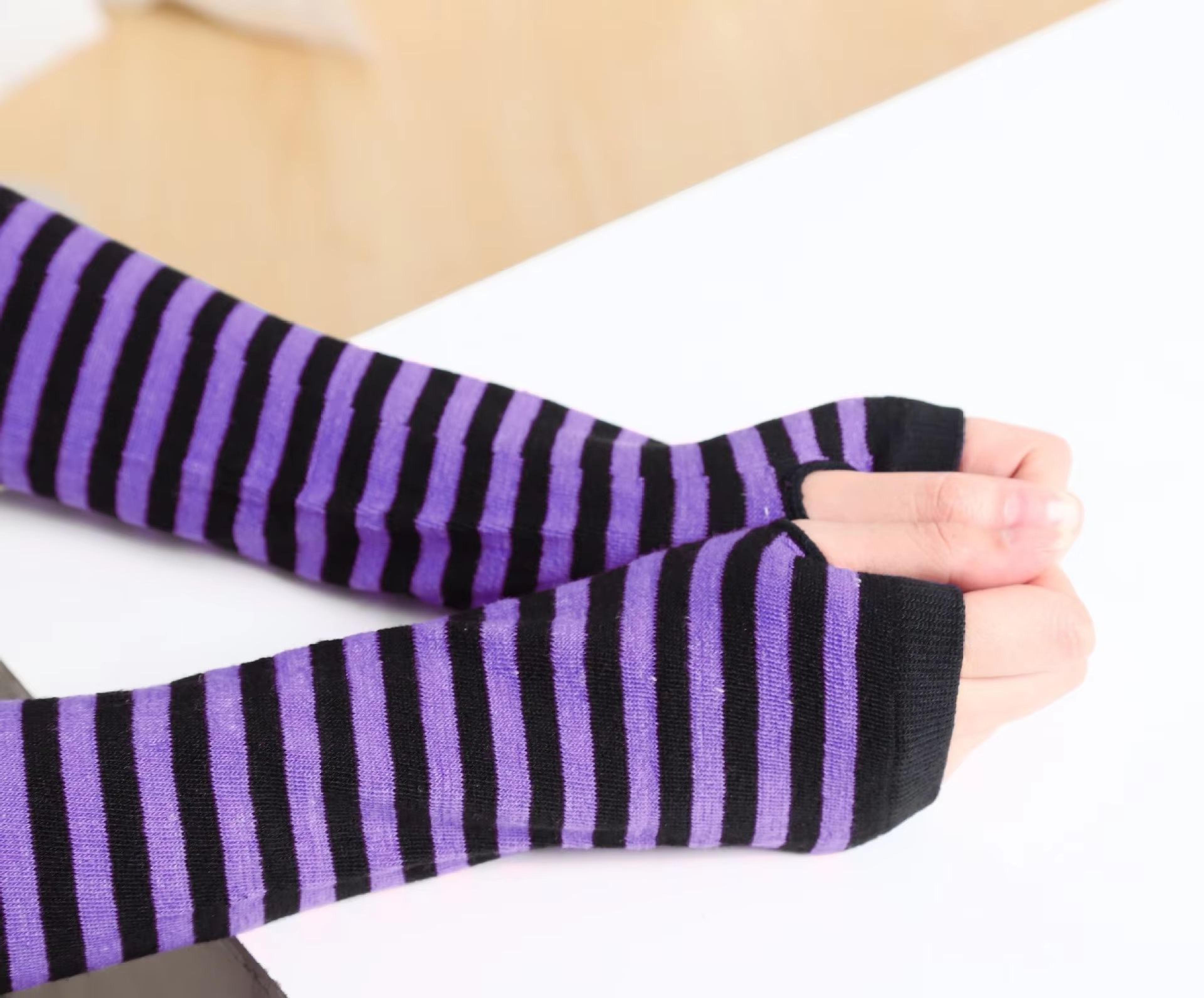 Winter Warm Long Sleeves Fingerless Knitted Gloves For Men  Women  Elastic HipHop Elbow Mittens Out 10