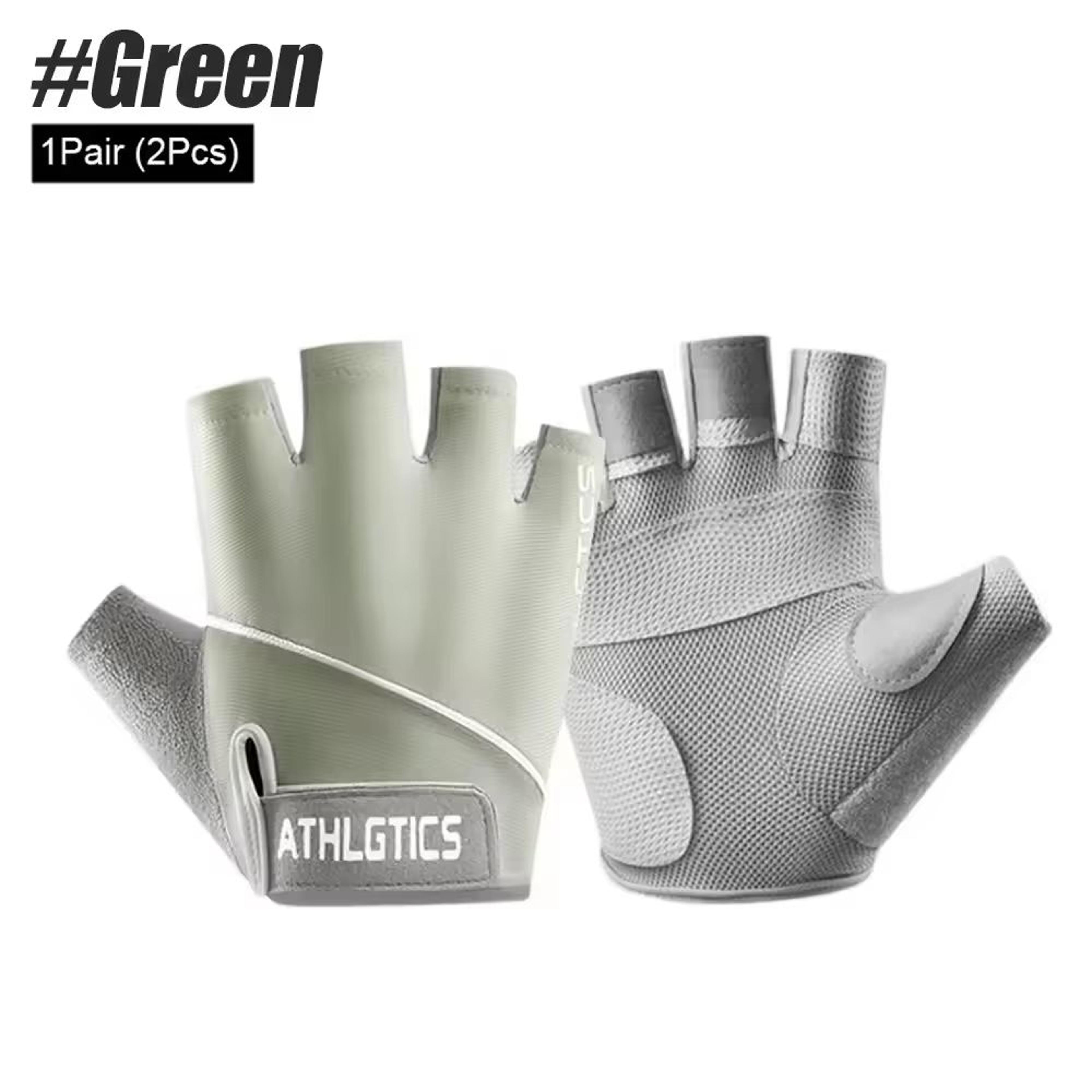 AntiSlip Fingerless Gym Gloves  ShockAbsorbing Breathable Sports Gloves For Training Weight Lifting 8