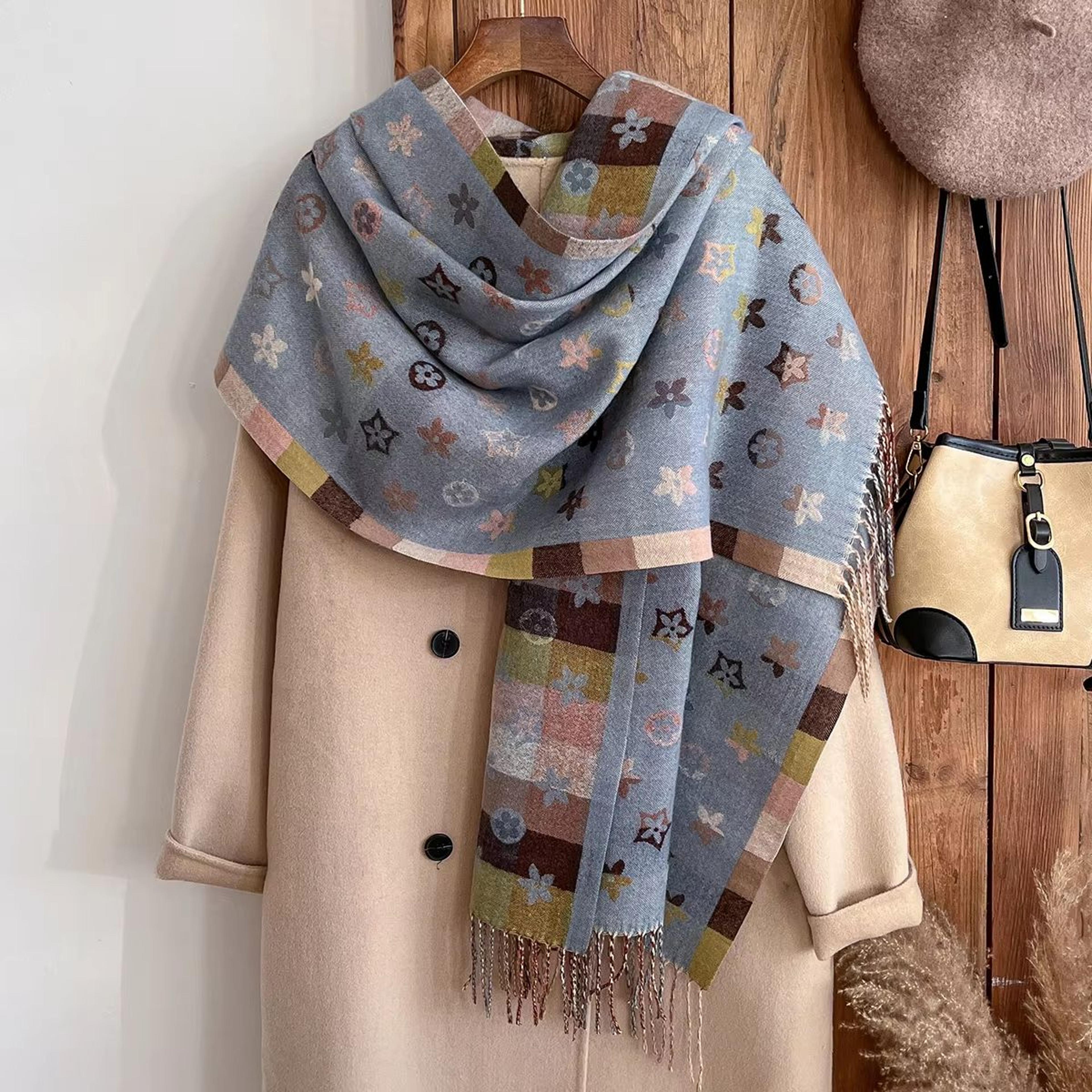 National Style Cashmere Winter Scarf For Women  Thick Pashmina Shawl Wrap Blanket Foulard Bandana 5
