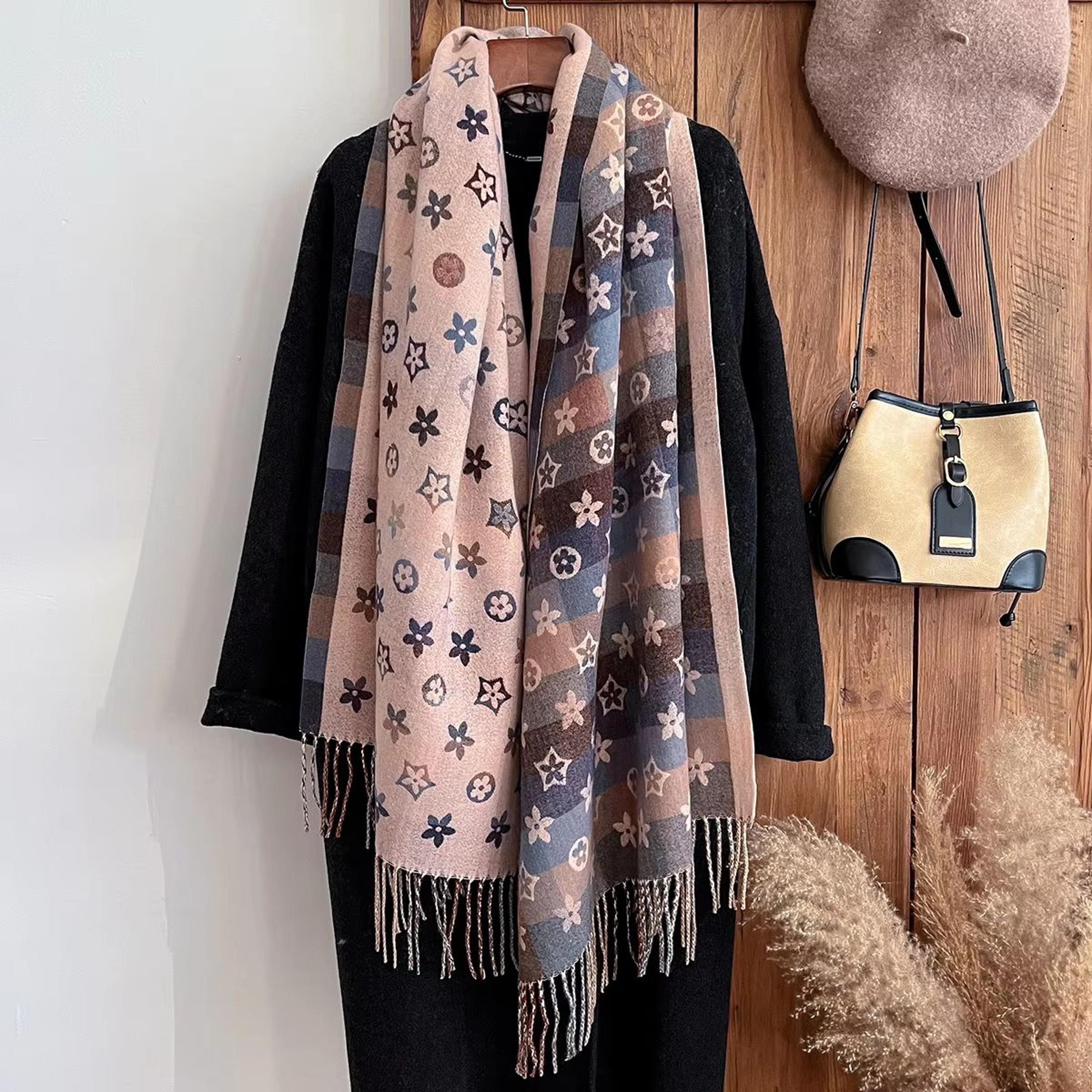 National Style Cashmere Winter Scarf For Women  Thick Pashmina Shawl Wrap Blanket Foulard Bandana 6