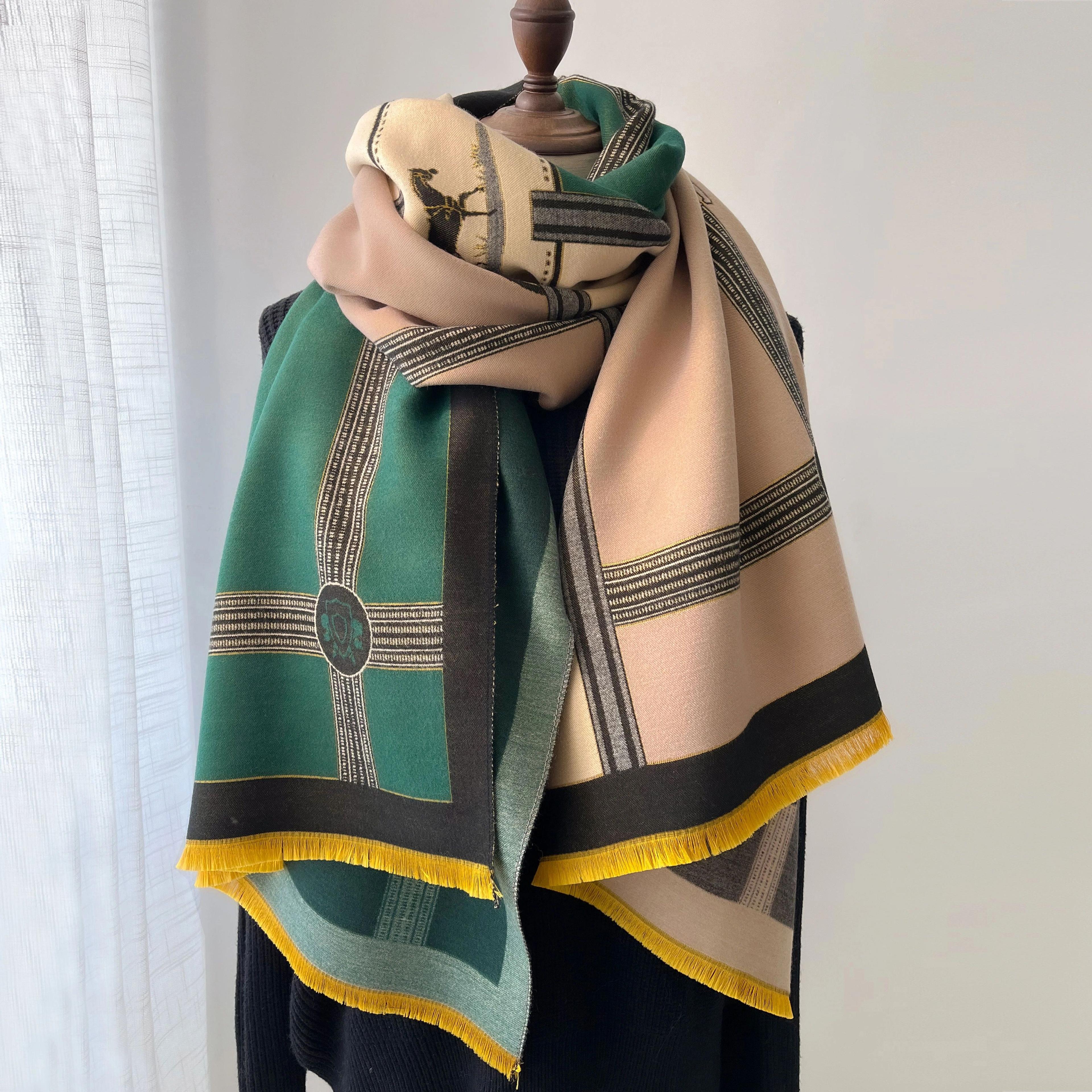Luxury Womens Thick Warm Winter Scarf  CashmereFeel Pashmina Shawl Wrap Blanket Bufanda 6
