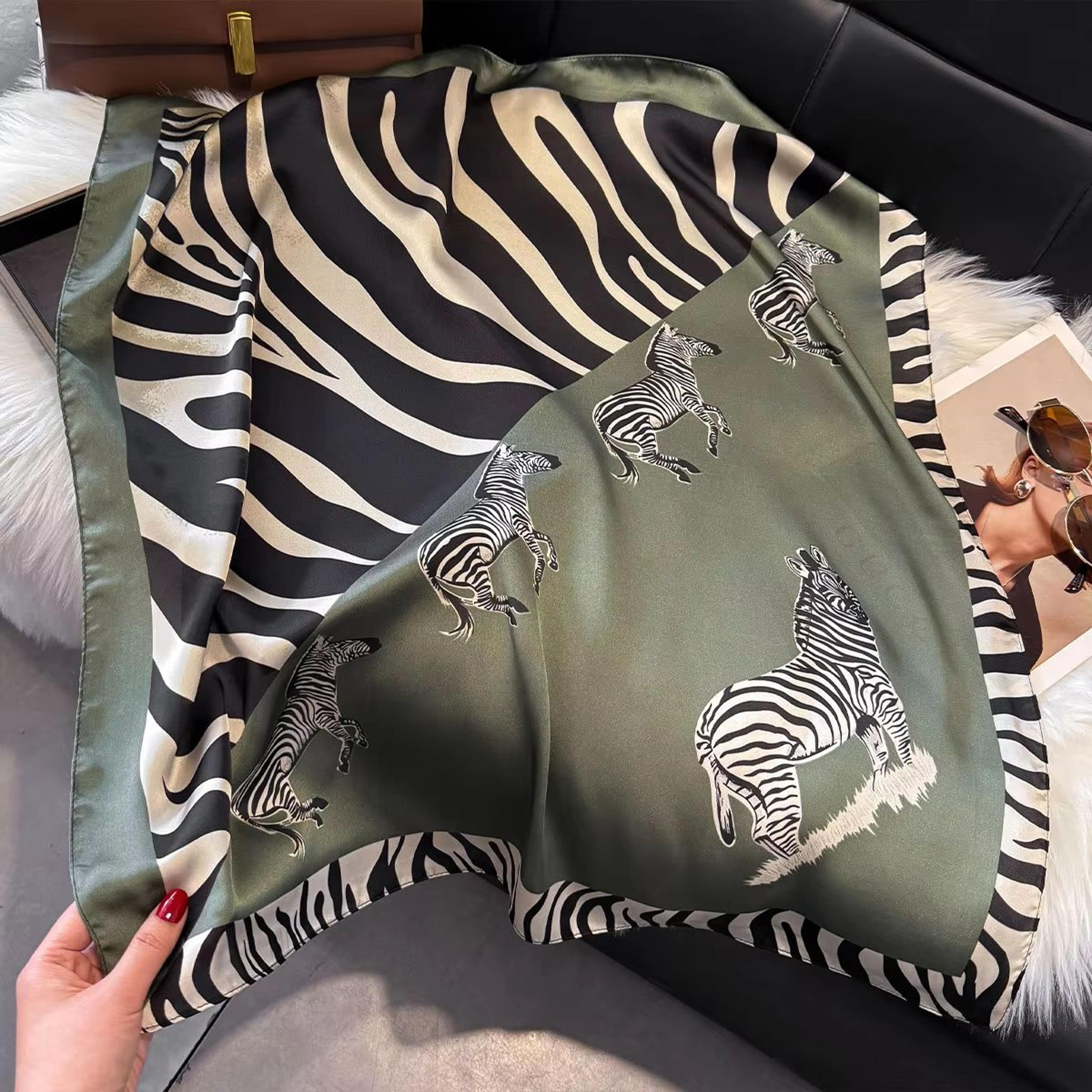 Luxury Leopard Print Satin Square Scarf For Women  2756x2756in Soft Hairband Neckerchief  Headband  8
