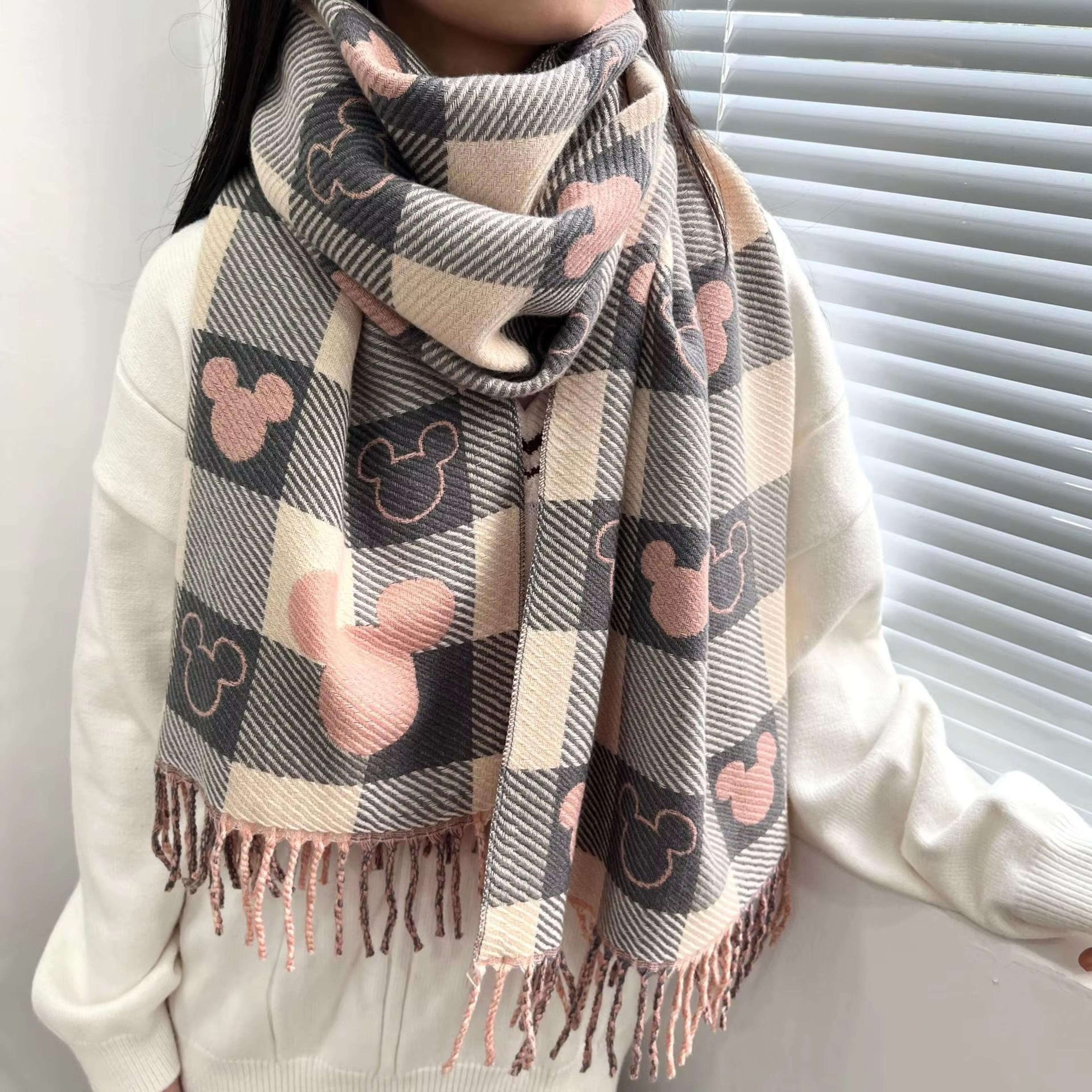 Luxury TwoSided Jacquard Pashmina Scarf  6890in Thick Warm Cashmere Shawl Wrap 6