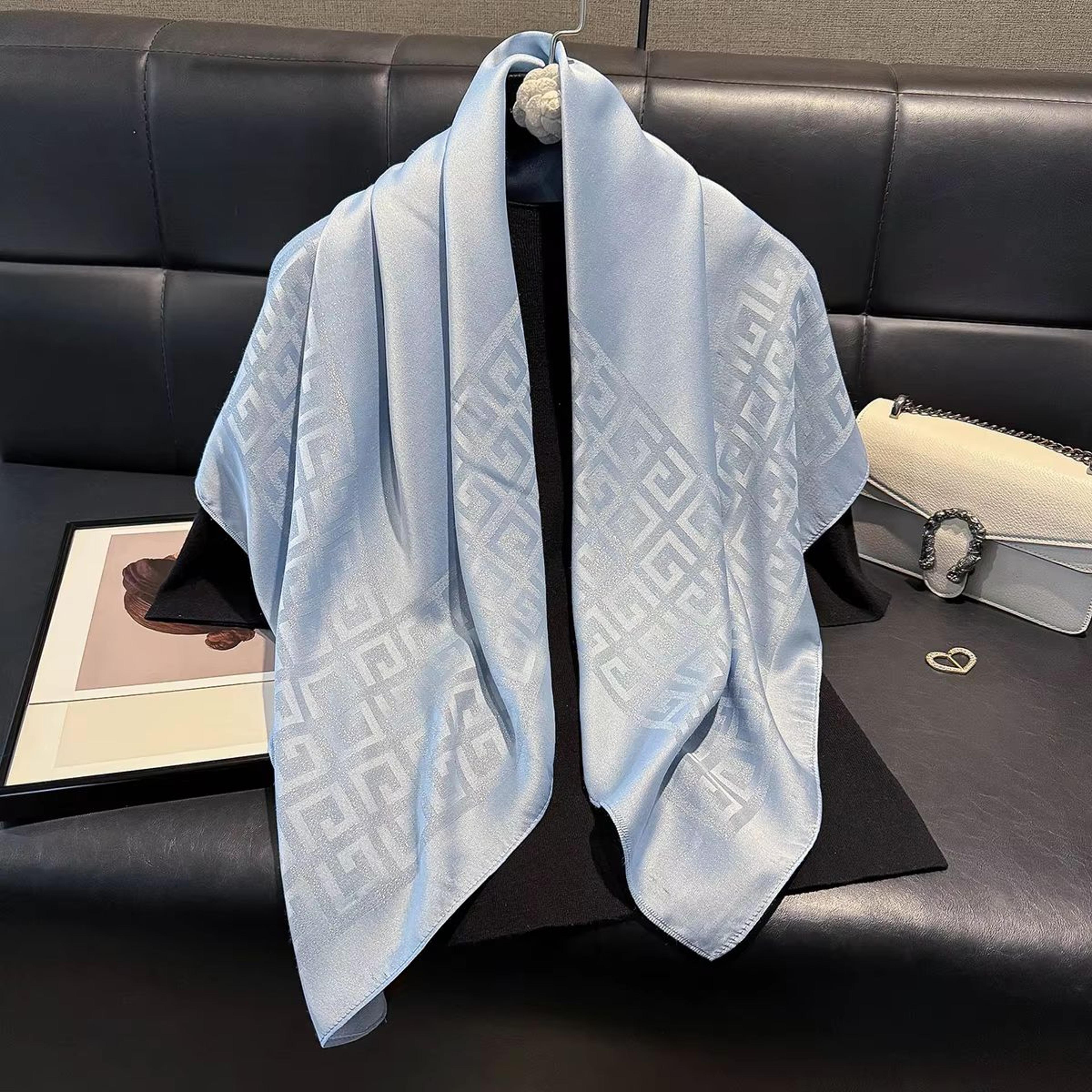 Womens SilkLike Square Hijab Scarf  2756x2756in Fashion Sun Protection Shawl  Headscarf 5