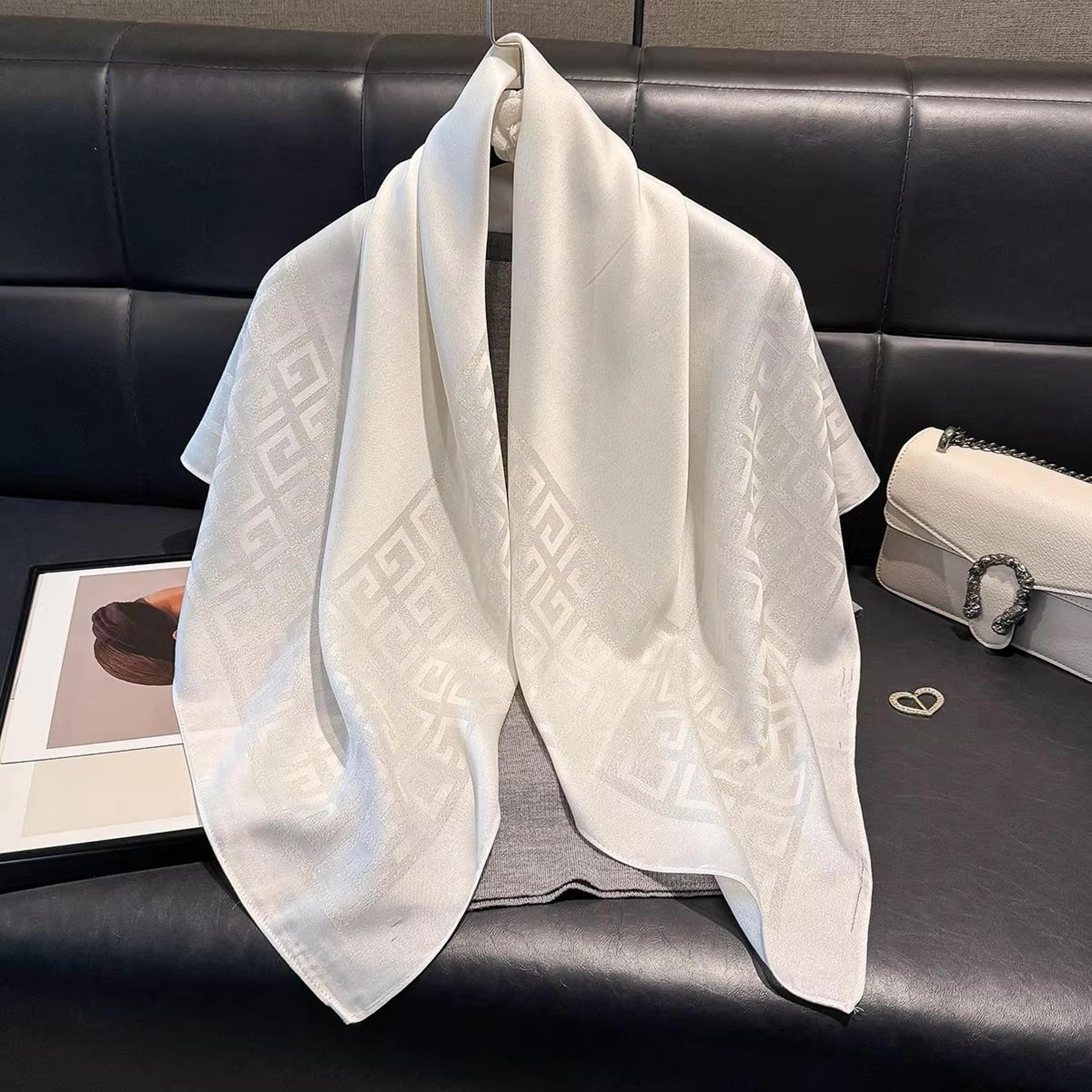 Womens SilkLike Square Hijab Scarf  2756x2756in Fashion Sun Protection Shawl  Headscarf 13
