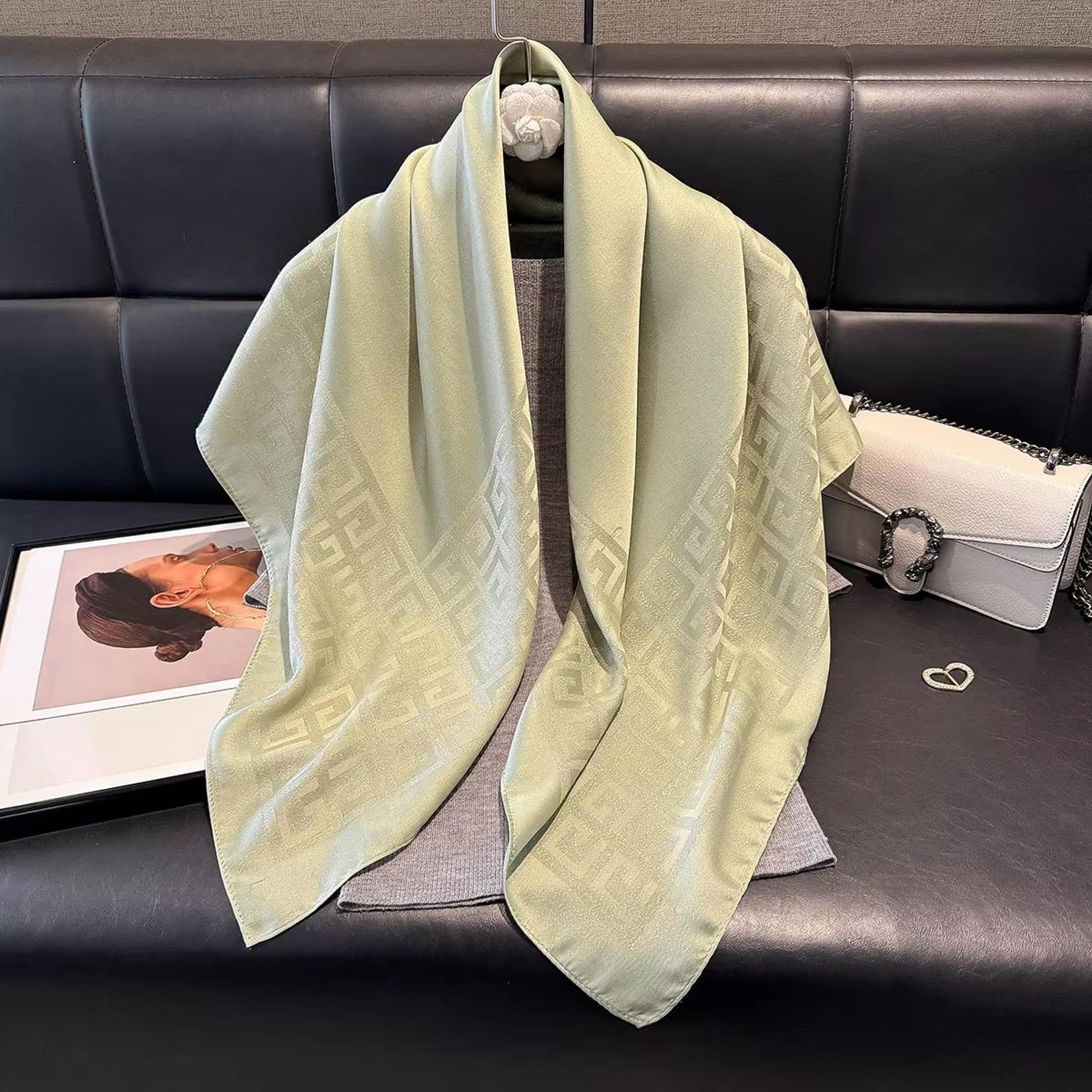Womens SilkLike Square Hijab Scarf  2756x2756in Fashion Sun Protection Shawl  Headscarf 16