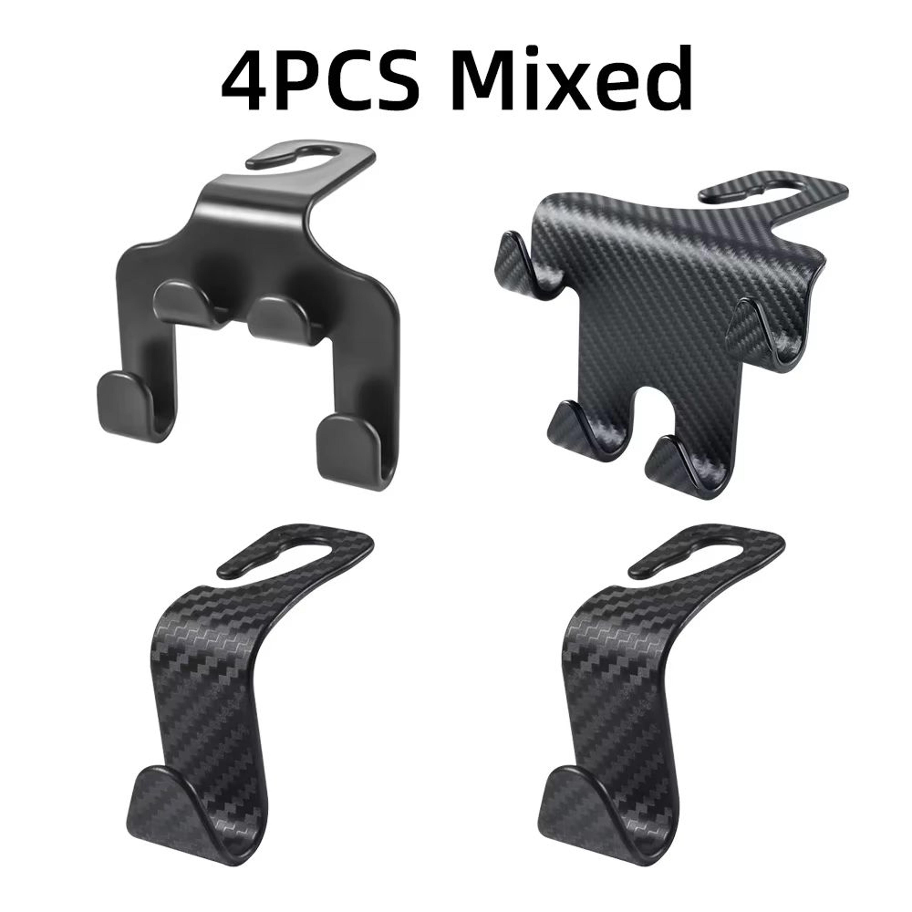 Universal Car Seat Headrest Hooks 4Pack  Hanger Storage Organizer For Handbags Coats And More 12