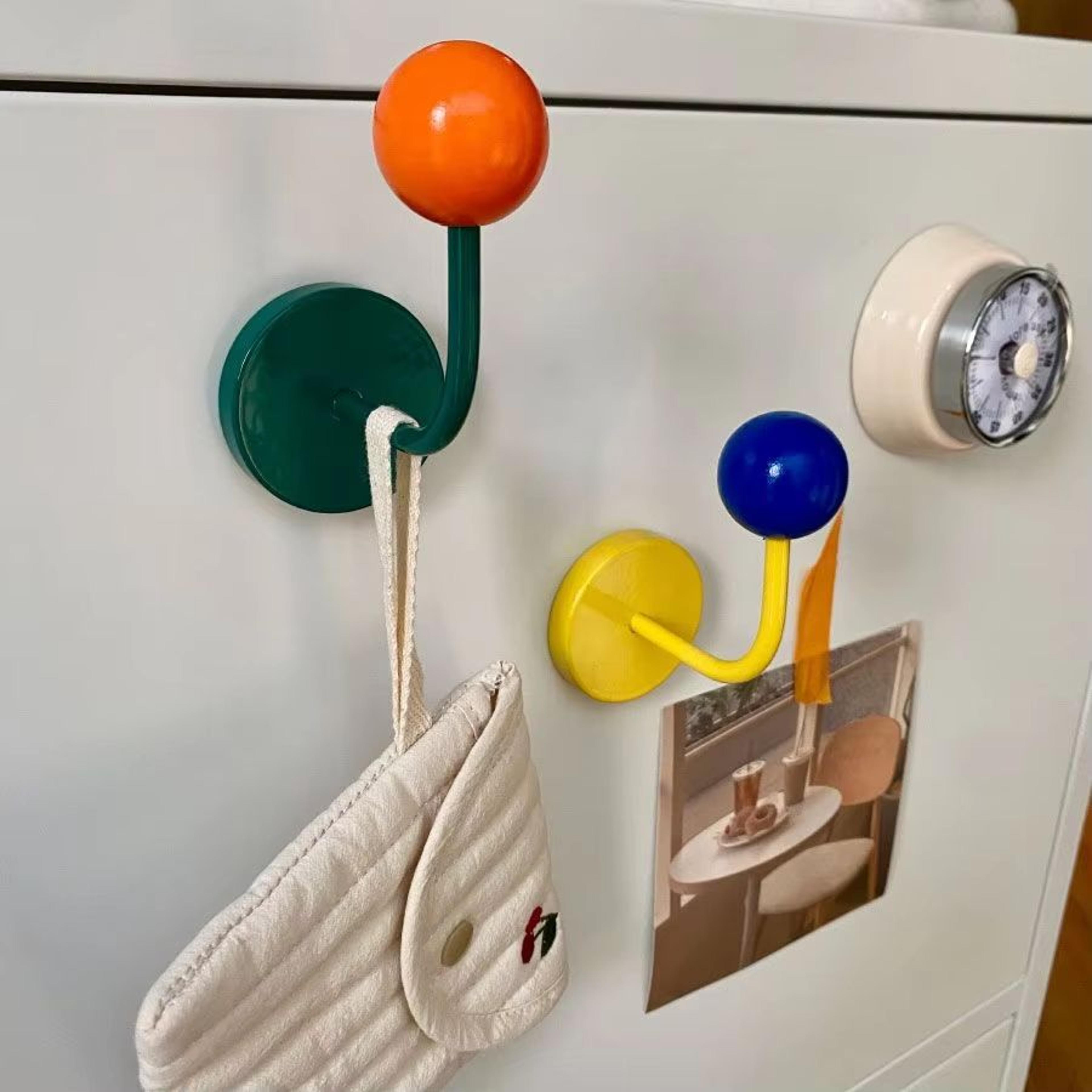 strong magnetic hook no drill traceless kitchen bathroom refrigerator hanger