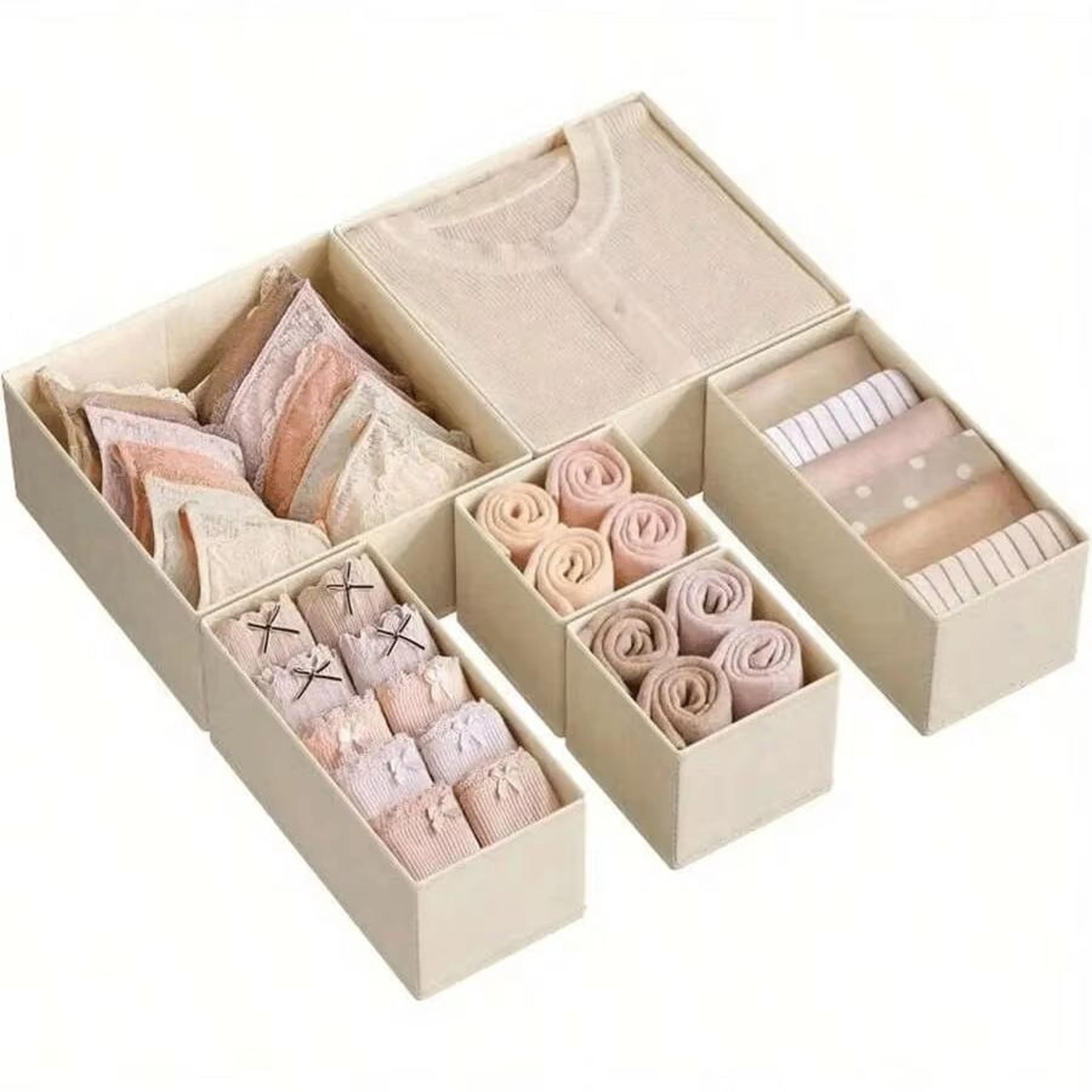 SpaceSaving Foldable Underwear Organizer Set Drawer  Closet Storage Boxes 612 Pieces 6
