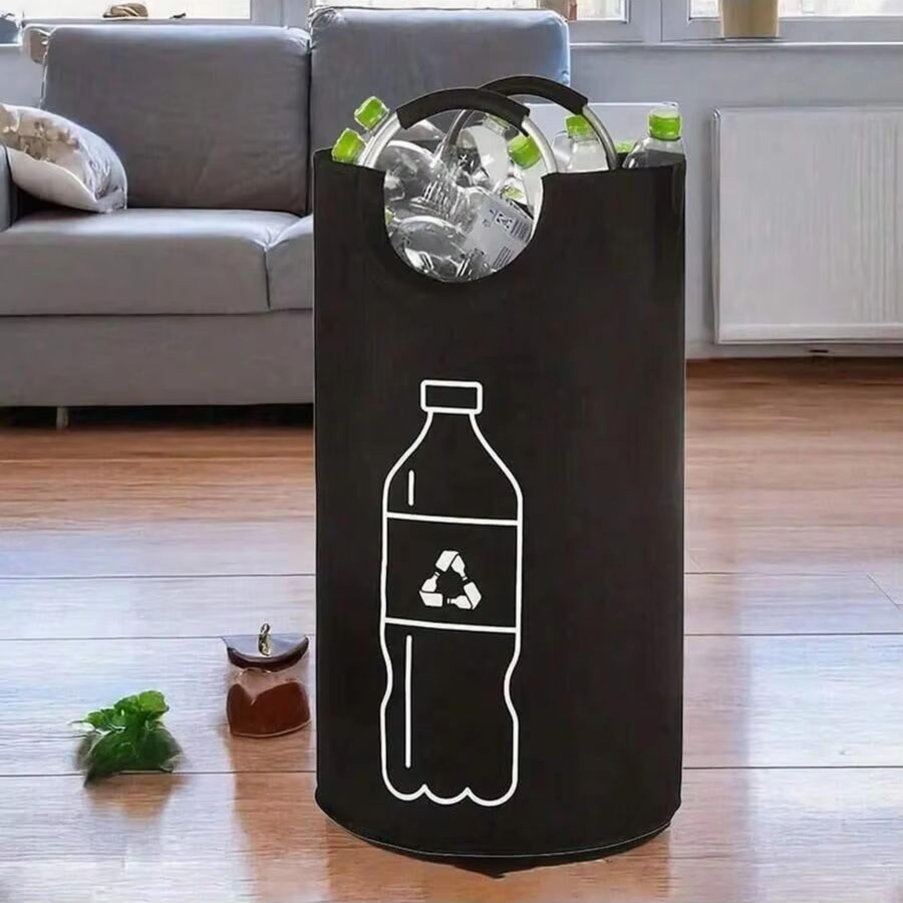 Large Capacity 82Liter Folding Storage Basket For Bottle  Waste Collection With Aluminum Handle 0