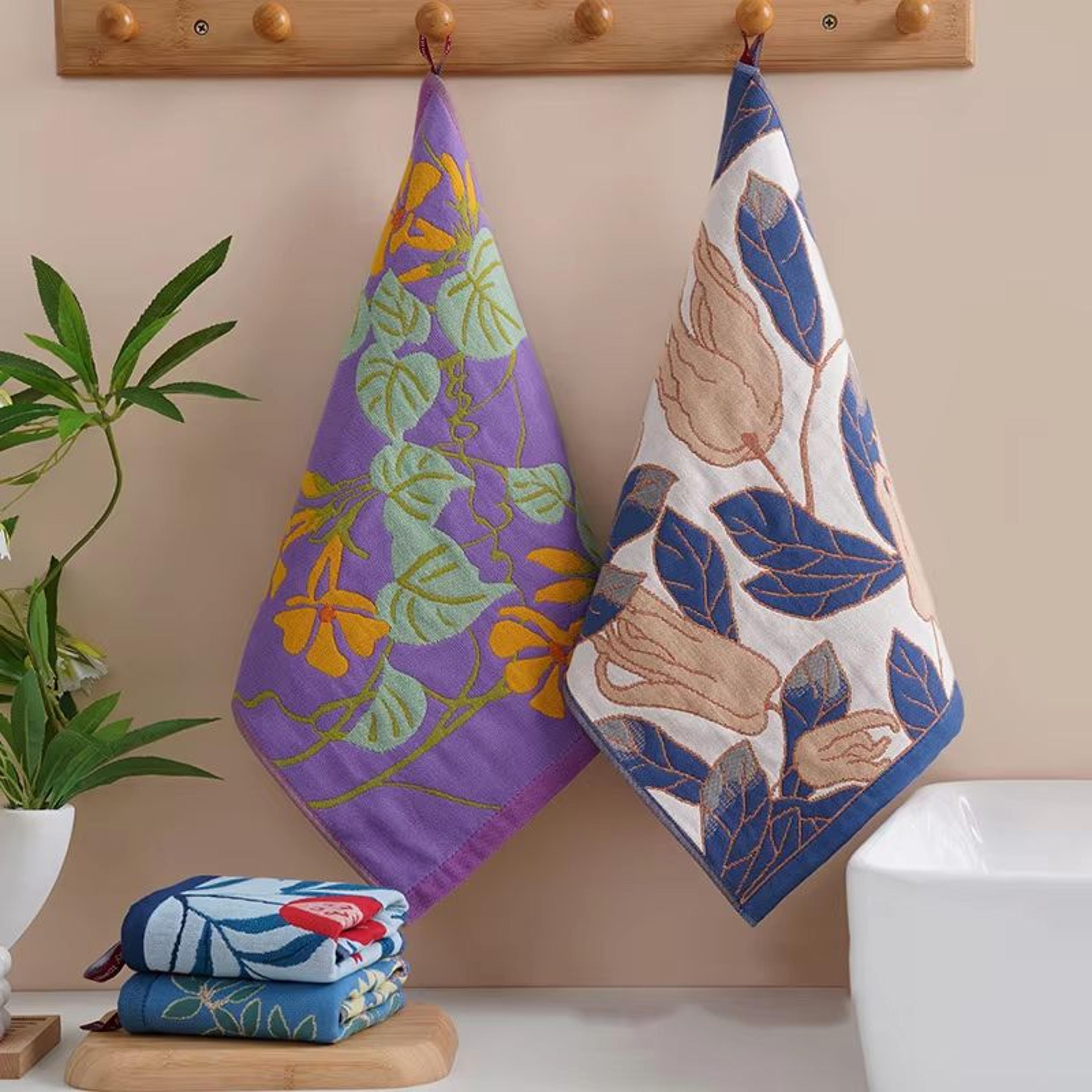 Large Cotton Gauze Kitchen  Hand Towel  QuickDry Decorative Tea Towel 134x157in 2