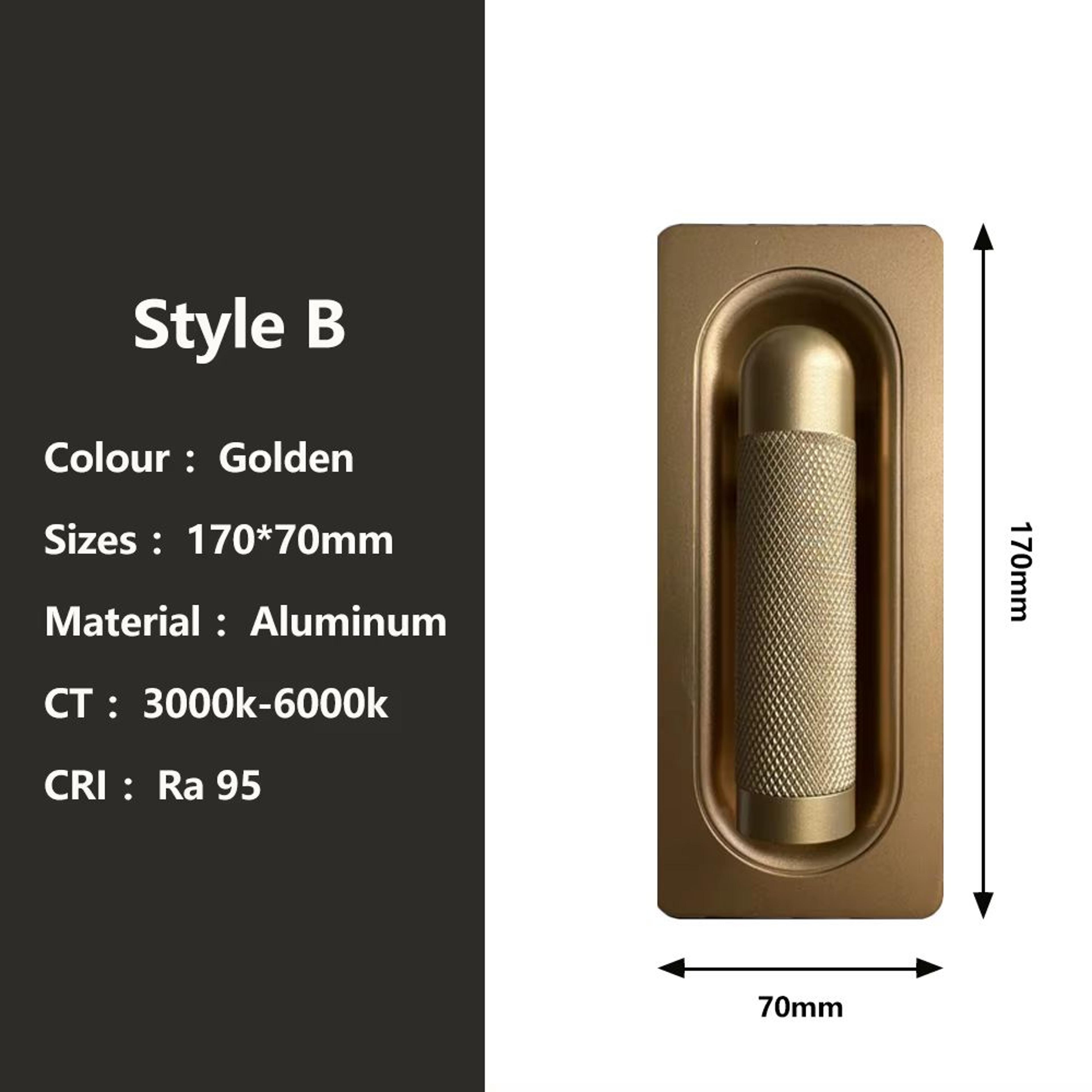 SANDIY Gold Bedside Wall Lamp With Switch  Rotatable Nordic Reading Light Sconce 11