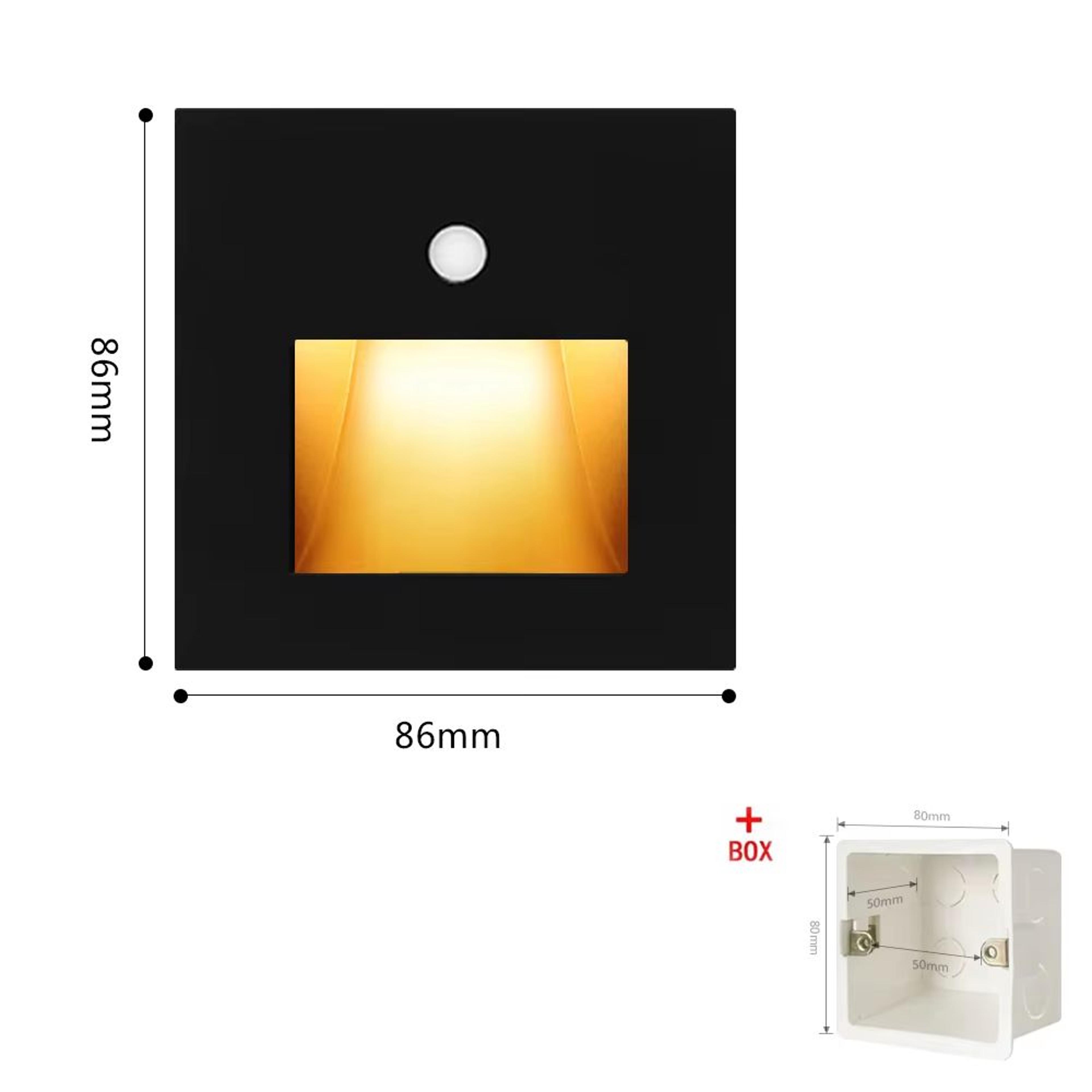 Smart PIR Motion Sensor Wall Lamp LED Nightlight For Indoor Staircase  Room 8