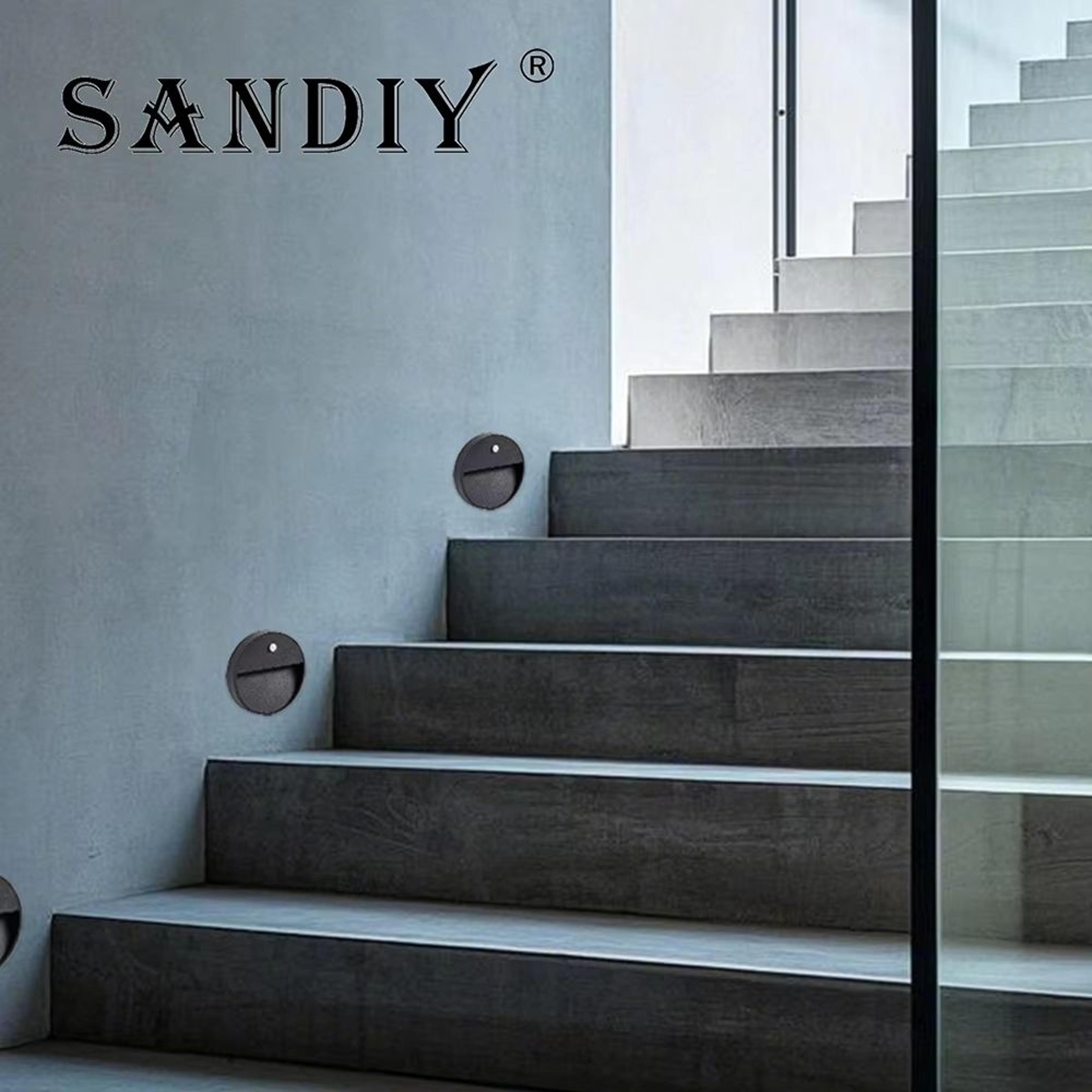SANDIY Outdoor Motion Sensor Wall Light  Waterproof LED Stair  Garden Sconce 110220V 4