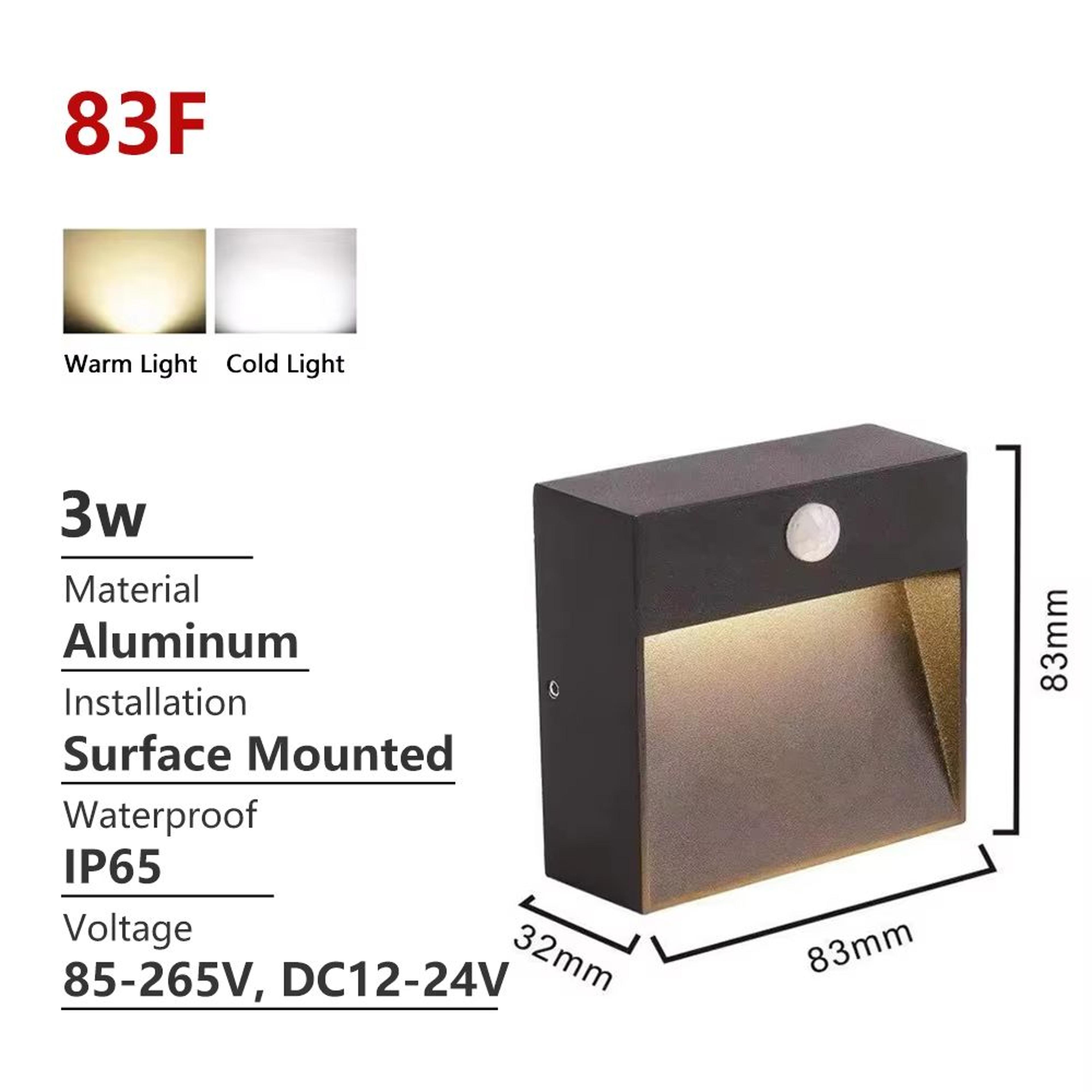 SANDIY Outdoor Motion Sensor Wall Light  Waterproof LED Stair  Garden Sconce 110220V 7