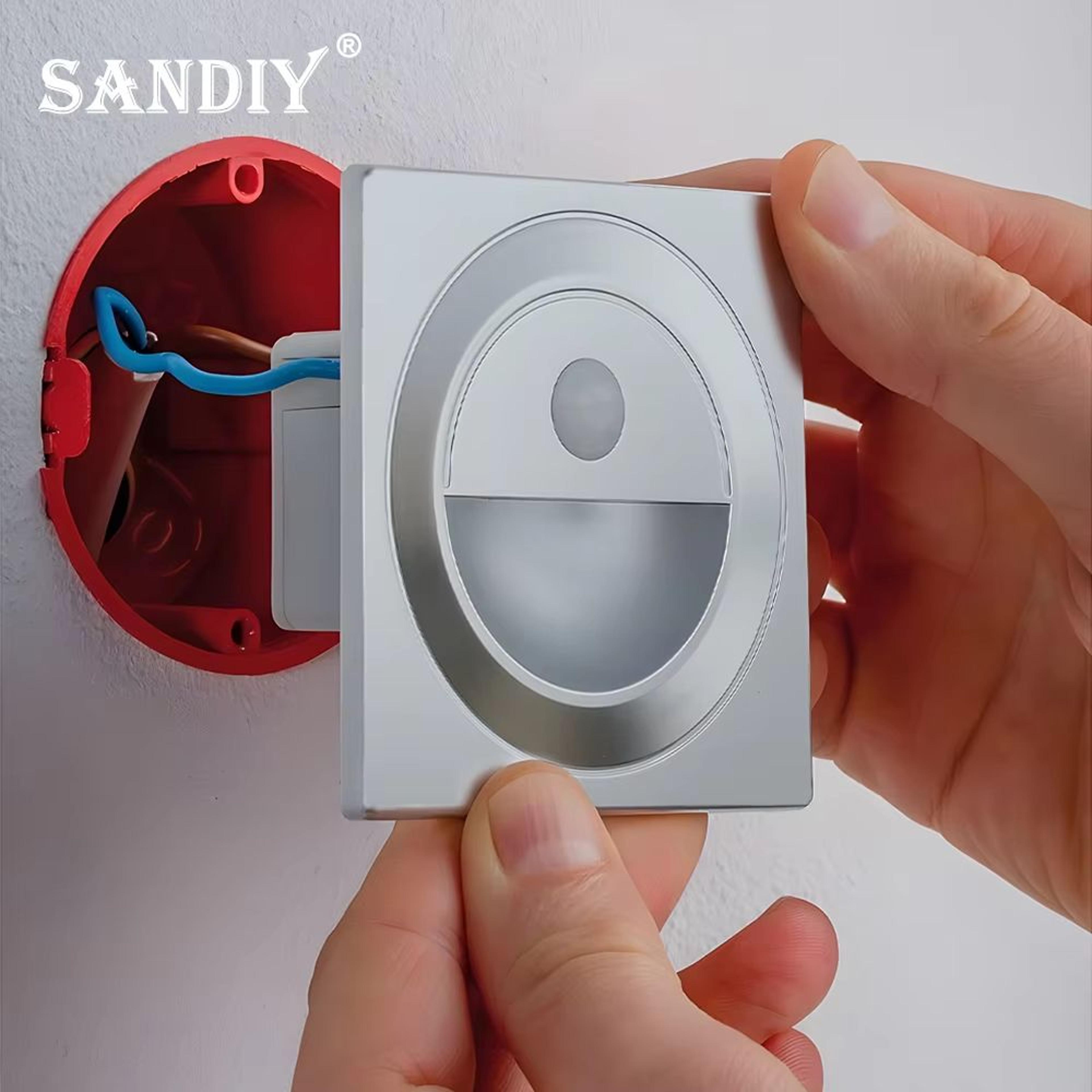 Smart Motion Sensor LED Step  Stair Wall Light Recessed Sconce 2