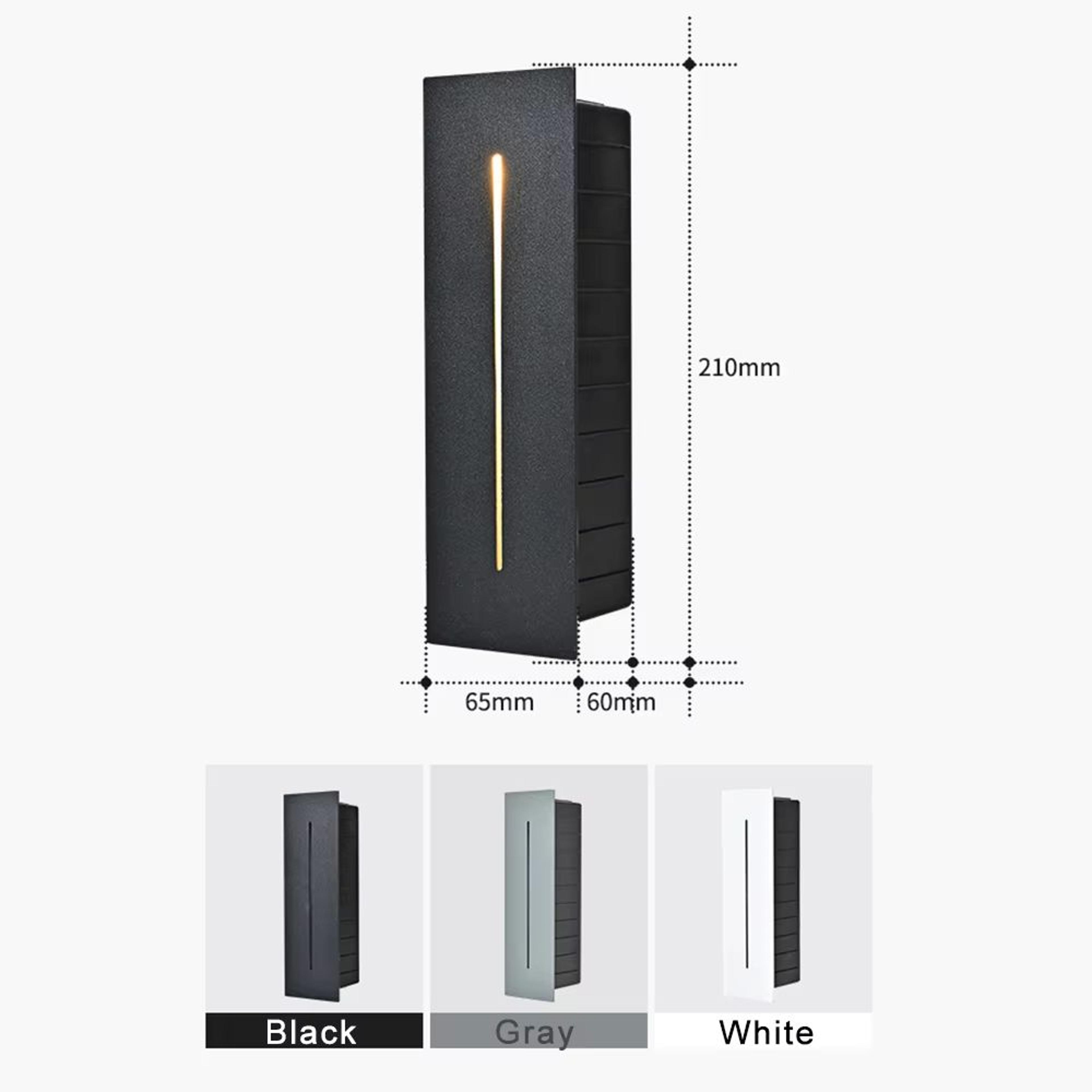 Waterproof 3W LED Recessed Stair  Wall Light For IndoorOutdoor Use 4