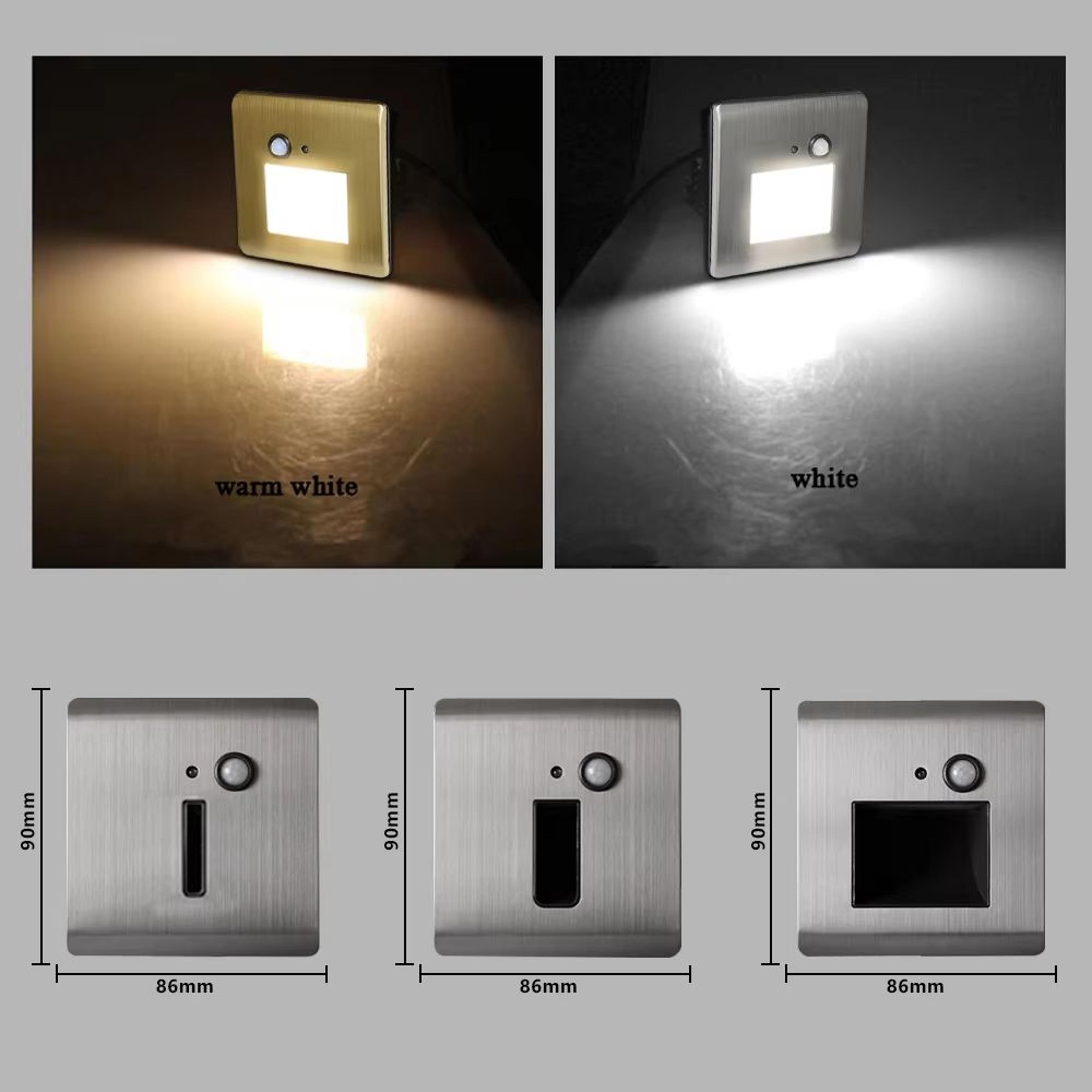 Smart Motion Sensor Recessed Wall Lamp For Indoor Step  Stair Night Lighting 3