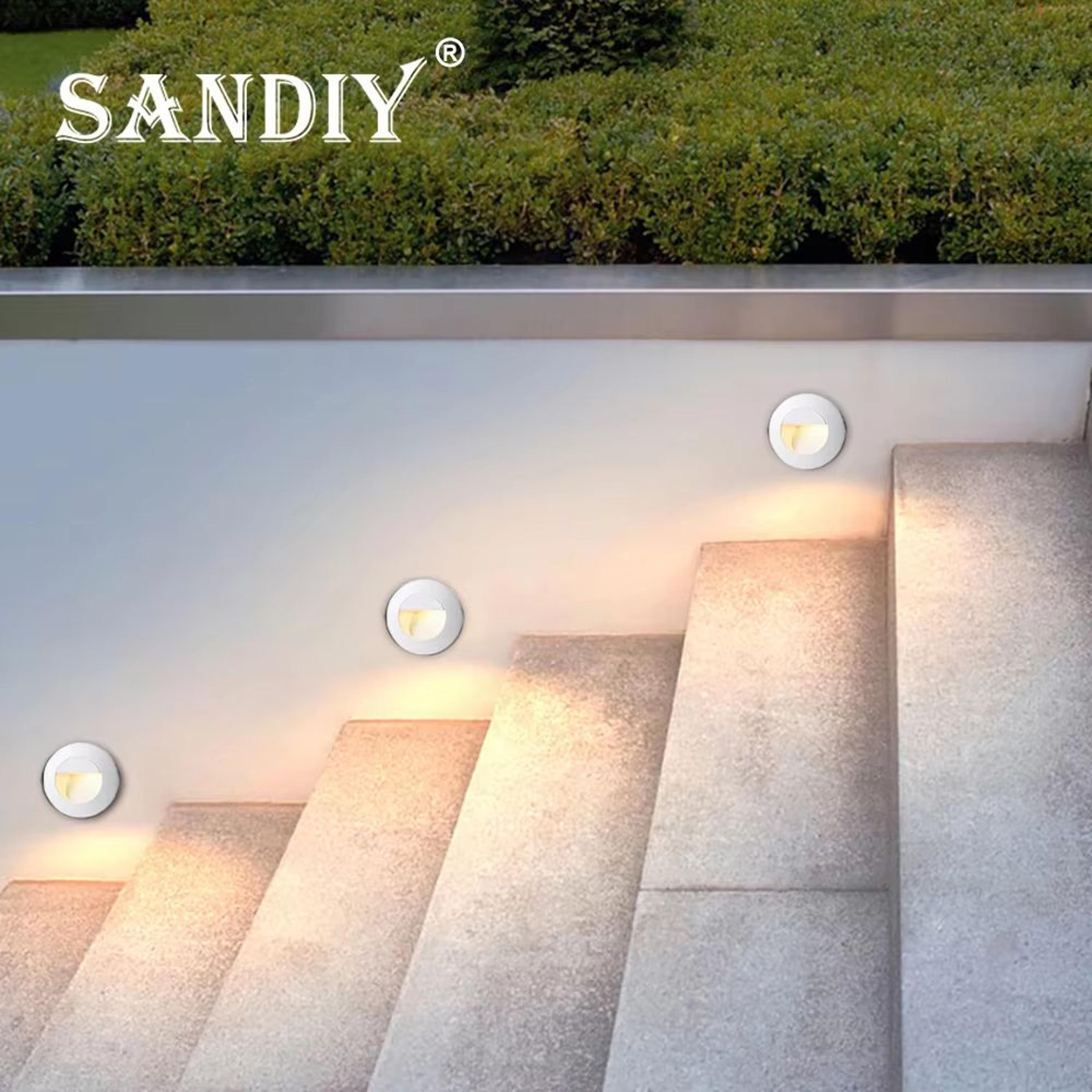Waterproof Outdoor LED Recessed Stair  Step Wall Light 12V110V220V 3