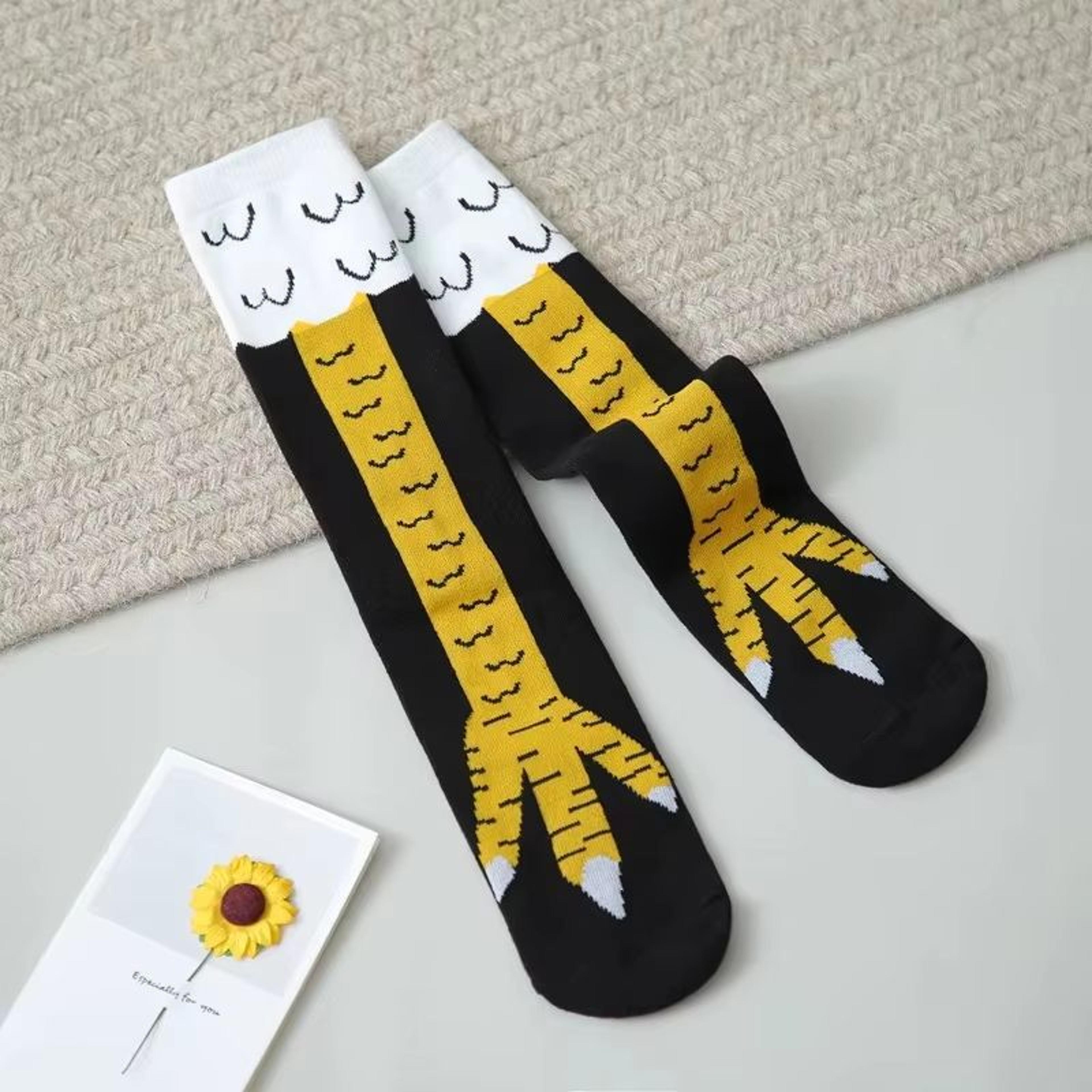 funny chicken paw over-knee socks for girls (1/2/3 pieces)