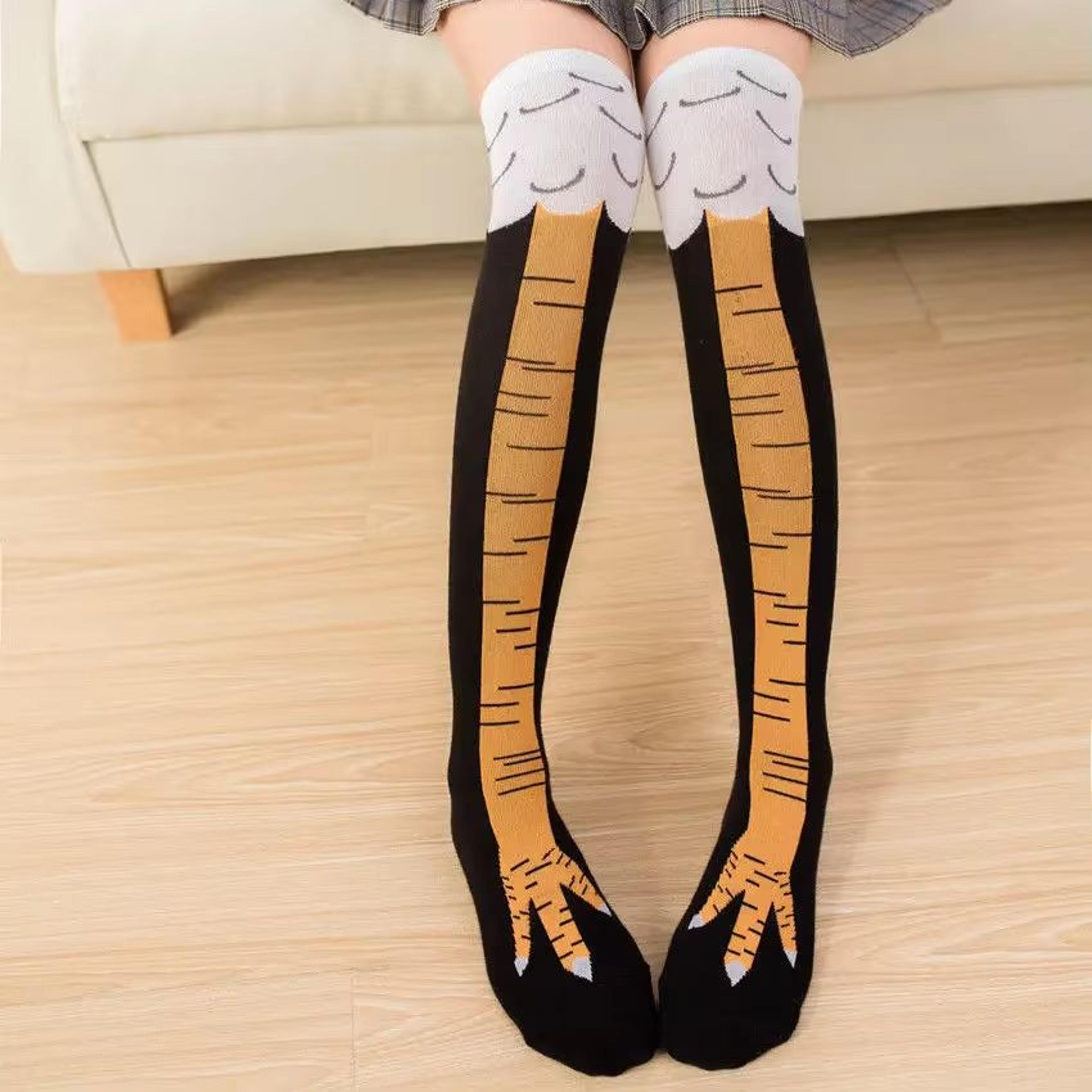 Funny Chicken Paw OverKnee Socks For Girls 123 Pieces 7