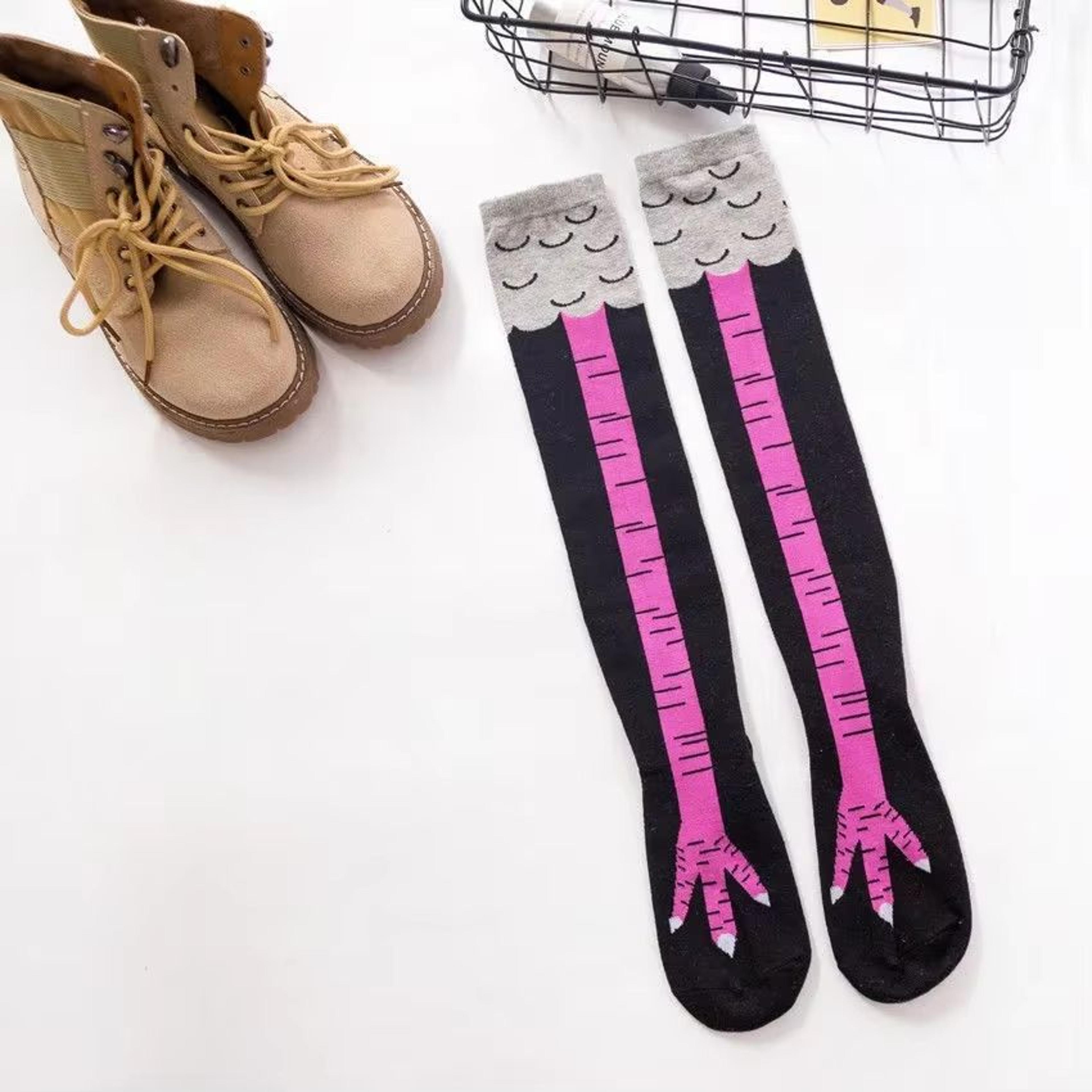 Funny Chicken Paw OverKnee Socks For Girls 123 Pieces 8