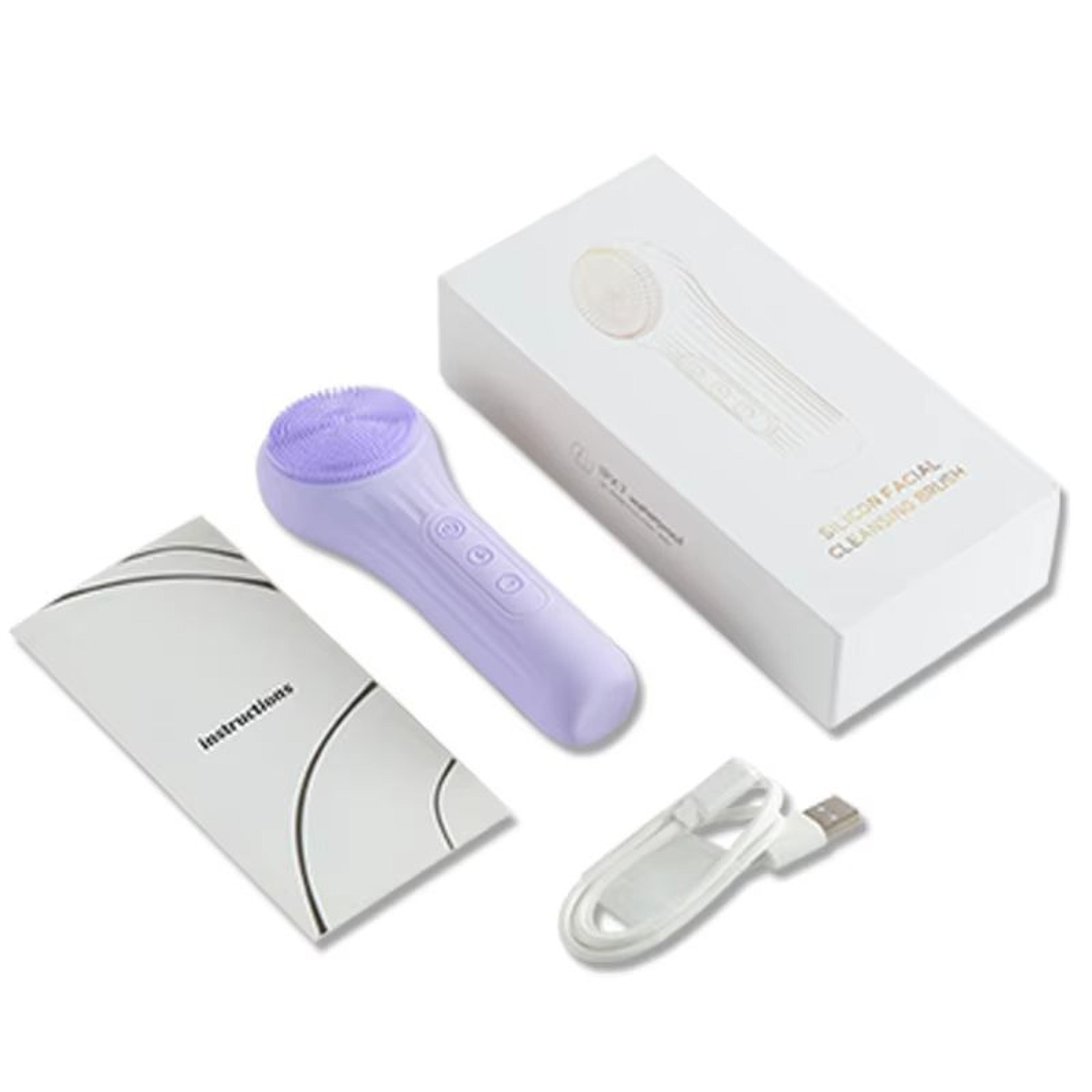 Rechargeable Sonic Waterproof Facial Cleansing Brush For Deep Clean Skin 4