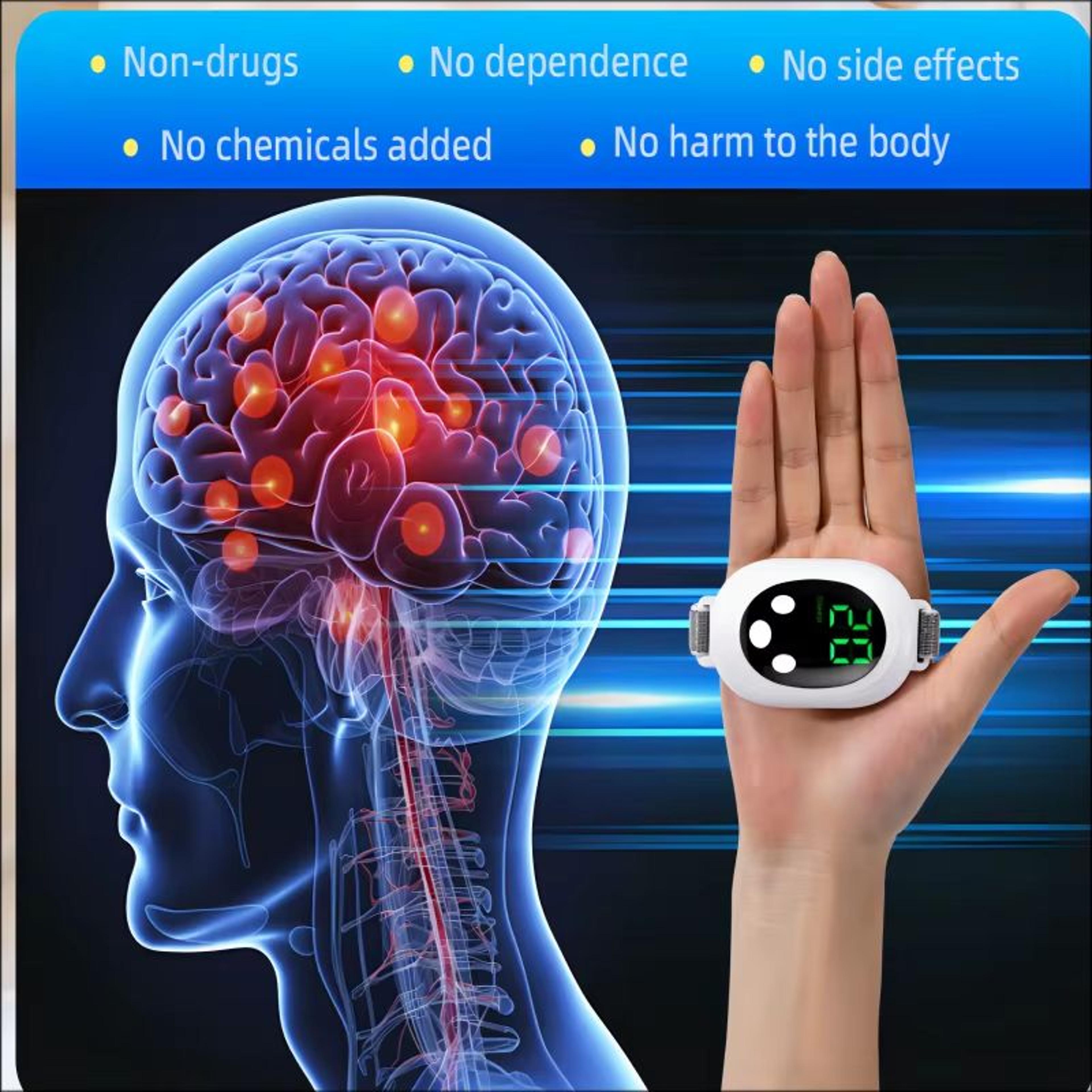 Microcurrent EMS Sleep Aid Device Palm Pulse Massager For Stress And Insomnia Relief 1