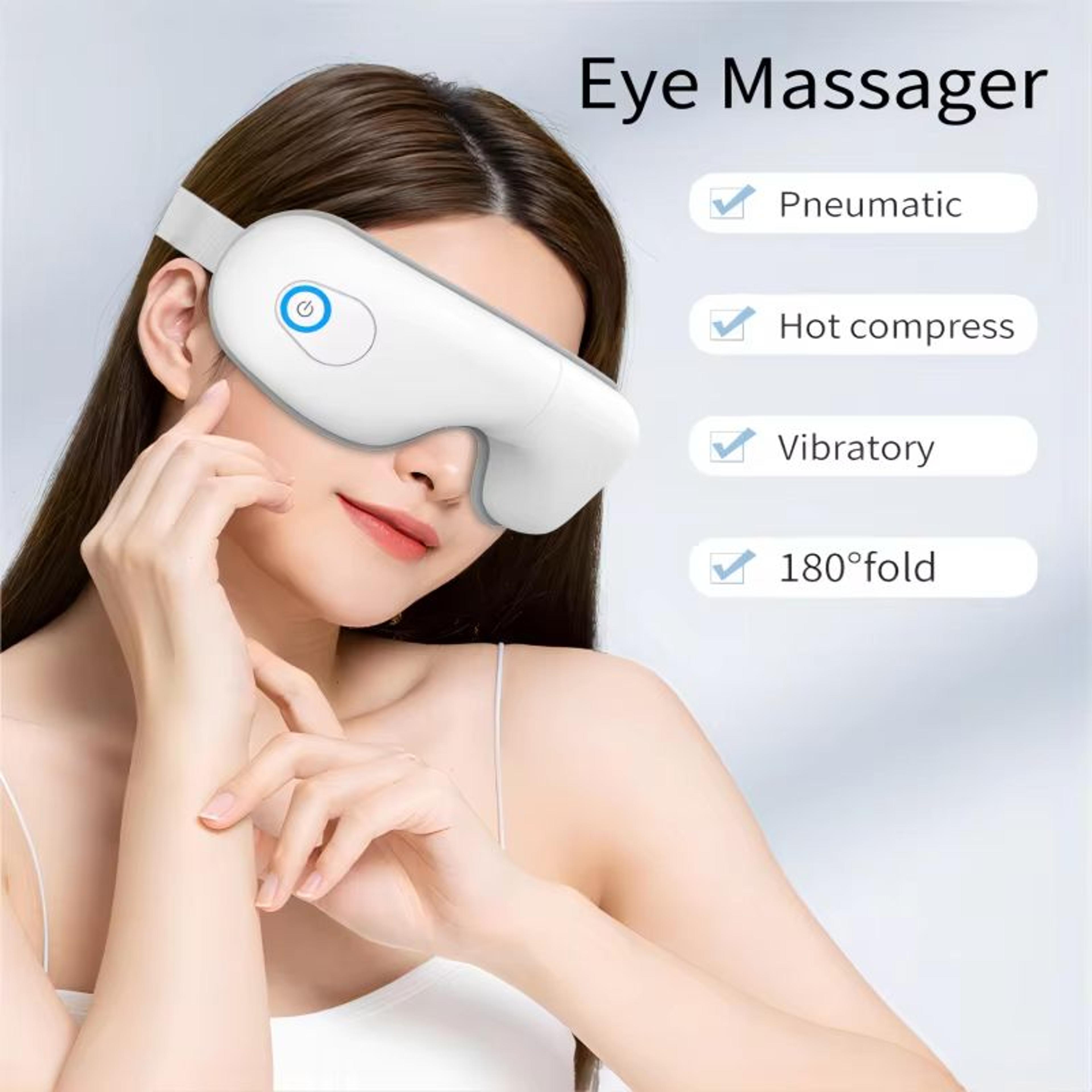 Folding Eye Massager With Heat Airbag Pressure And Bluetooth Music 0