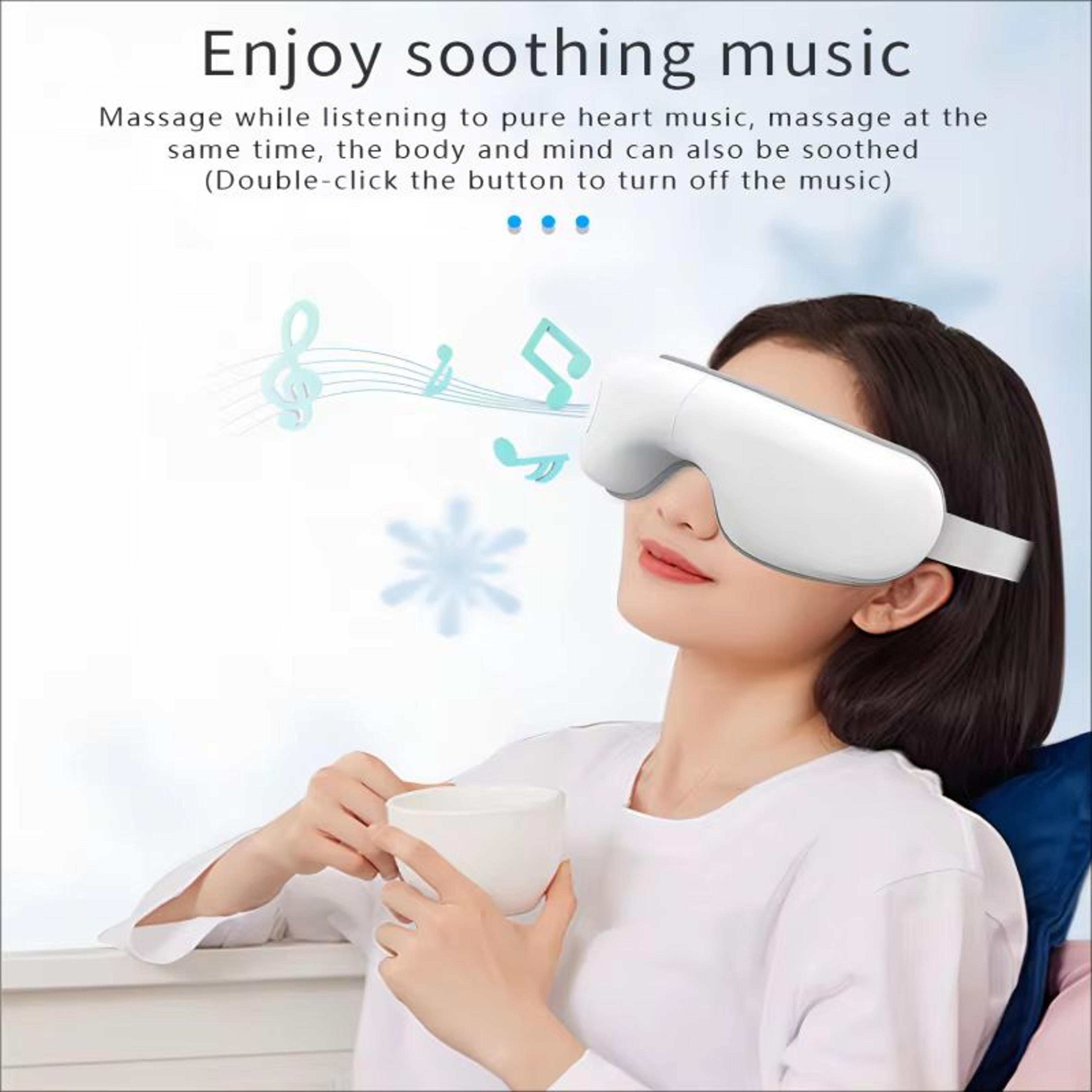 Folding Eye Massager With Heat Airbag Pressure And Bluetooth Music 4