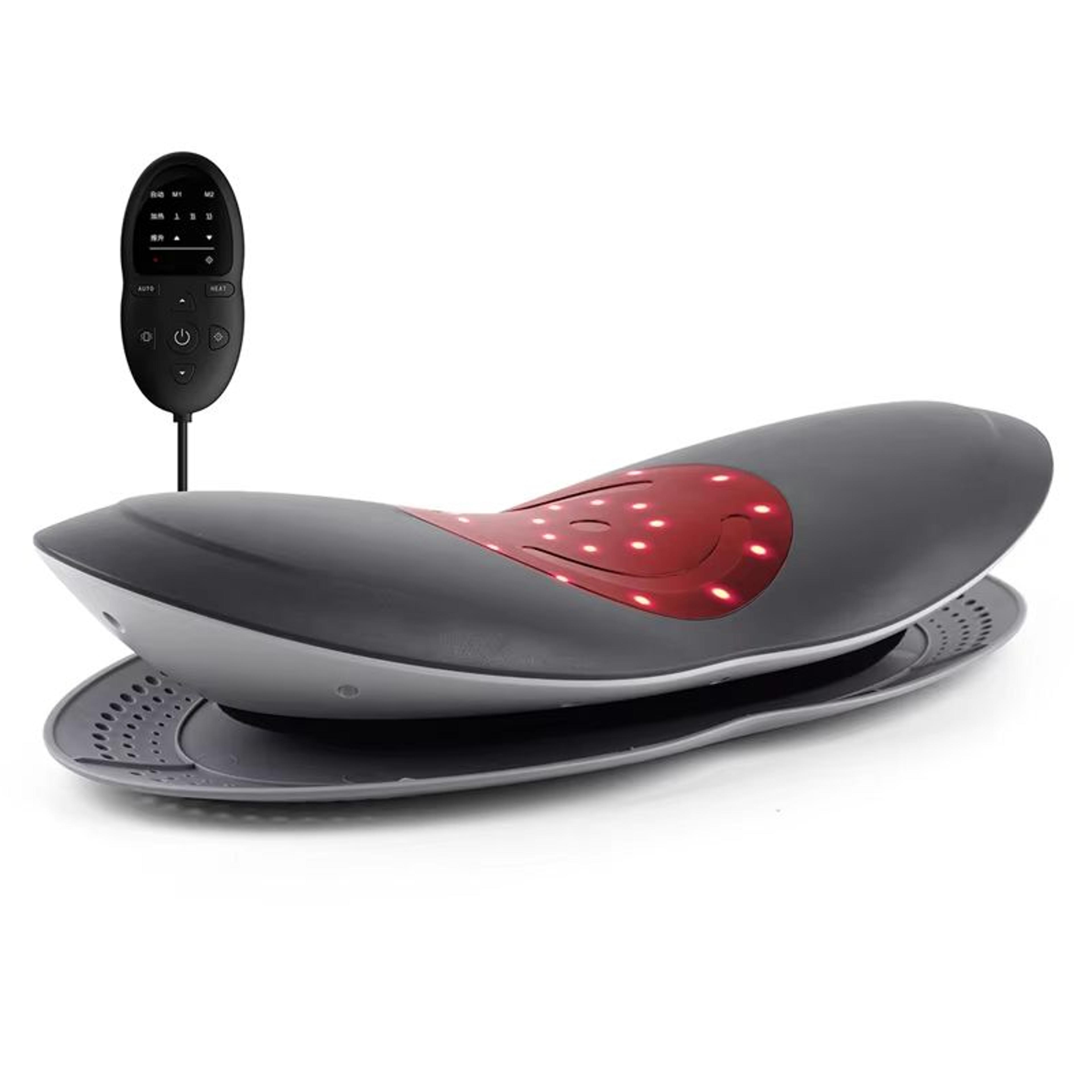 Electric Lumbar Traction Massager With Vibration Heat  Spine Support For Back Relaxation 0