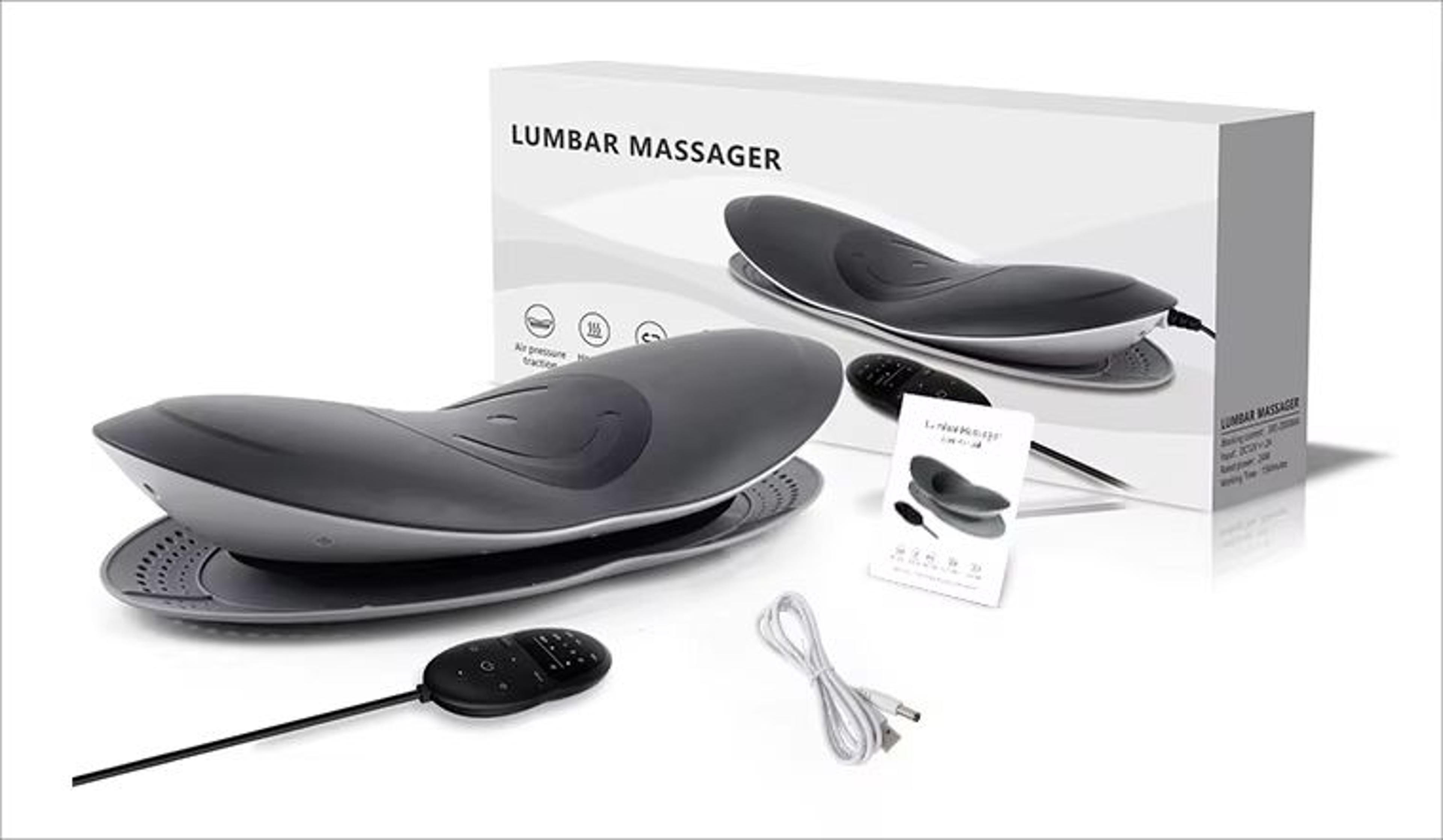 Electric Lumbar Traction Massager With Vibration Heat  Spine Support For Back Relaxation 6