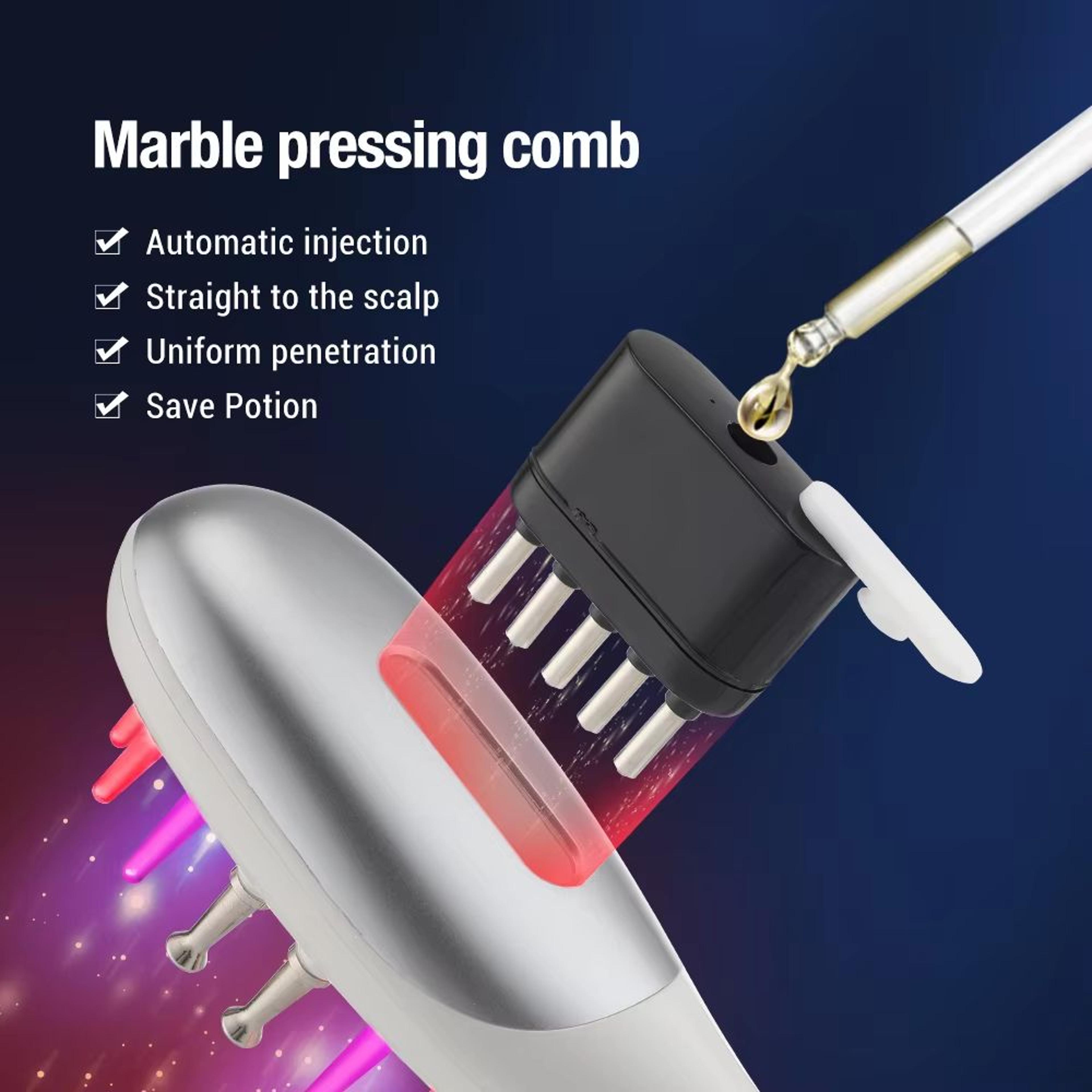 EMS Electric Scalp Massager Comb With LED Light And Hair Oil Applicator For Scalp Care  Hair Growth 3