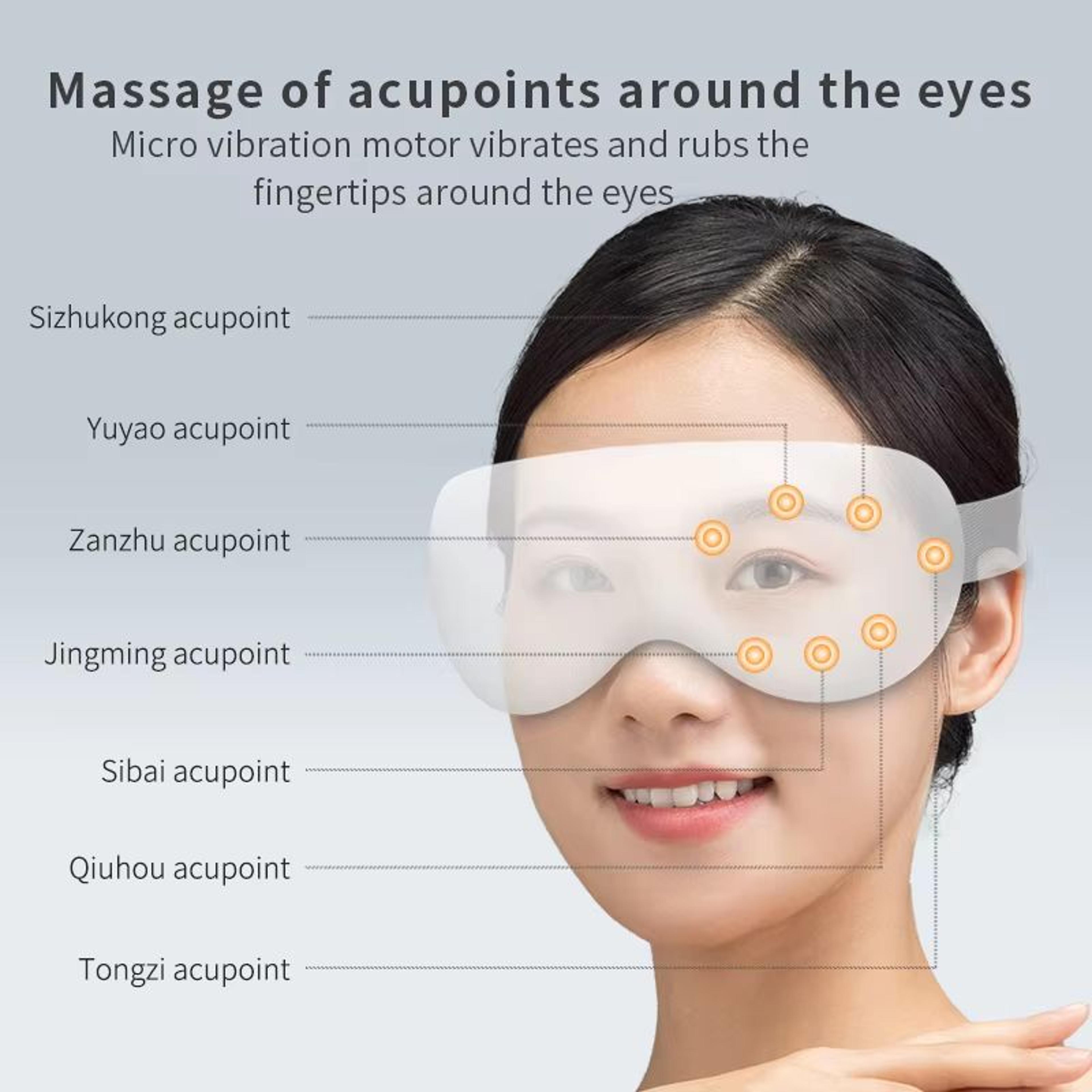 Rechargeable Eye Massager With Heat  Cooling And Bluetooth For Puffiness Sleep Support  Relaxation 2