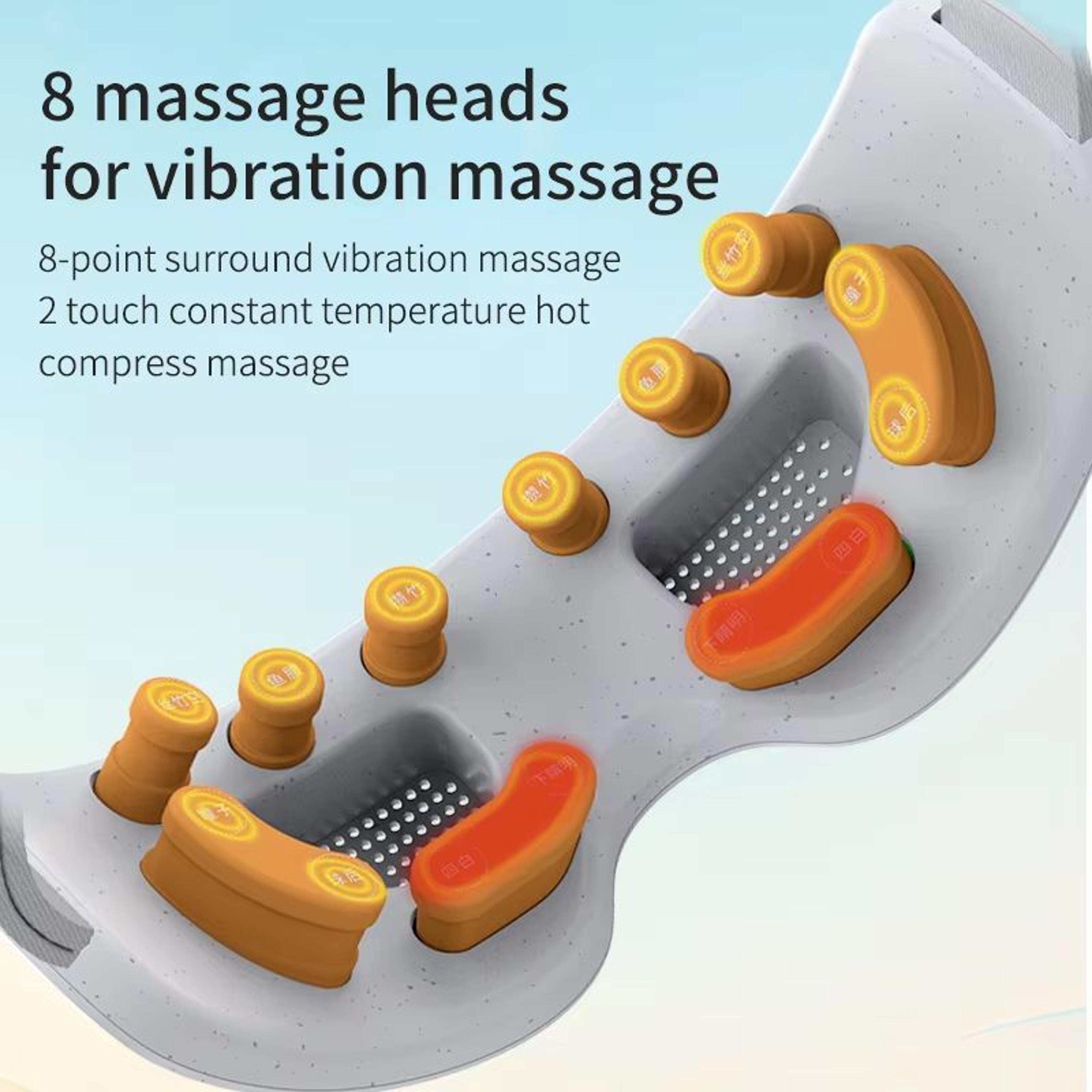 Rechargeable Eye Acupressure Massager With Vibration Bluetooth And 3 Modes For Refreshing Eye Care 2