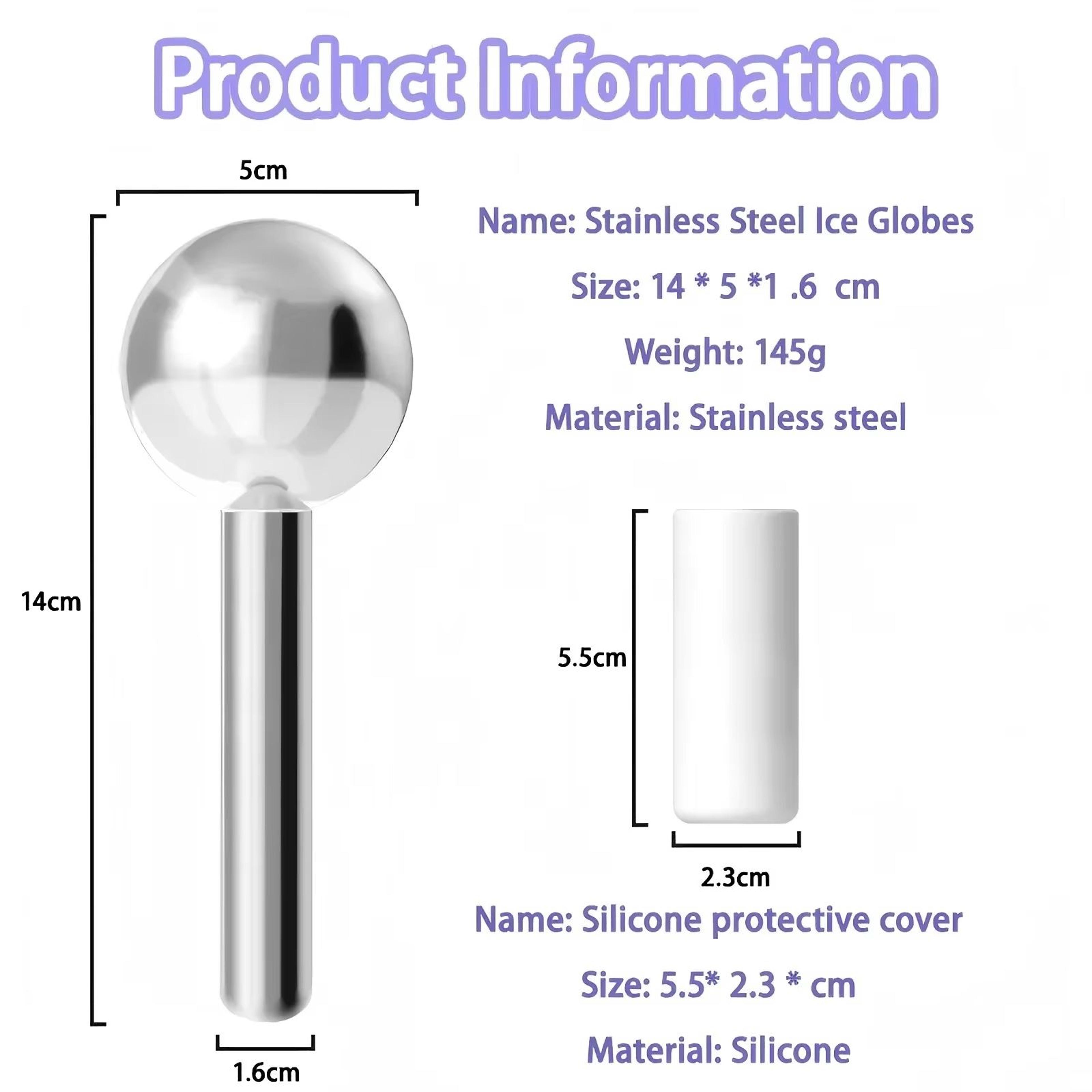 360 Stainless Steel Ice Globe Facial Massager  Cooling Cryo Sticks For Face  Eyes 5