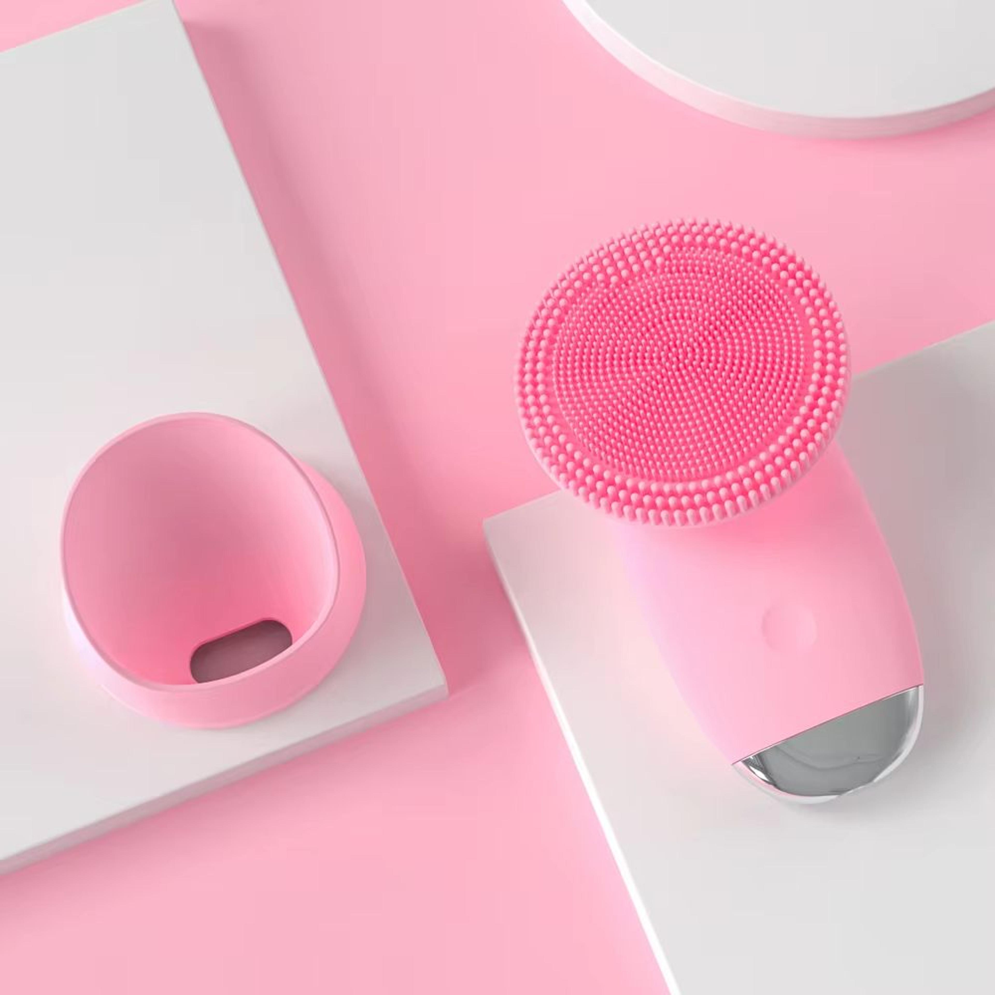 Silicone Face Cleansing Brush Electric Facial Scrubber Massager Sonic Vibration Waterproof Skin Car 6