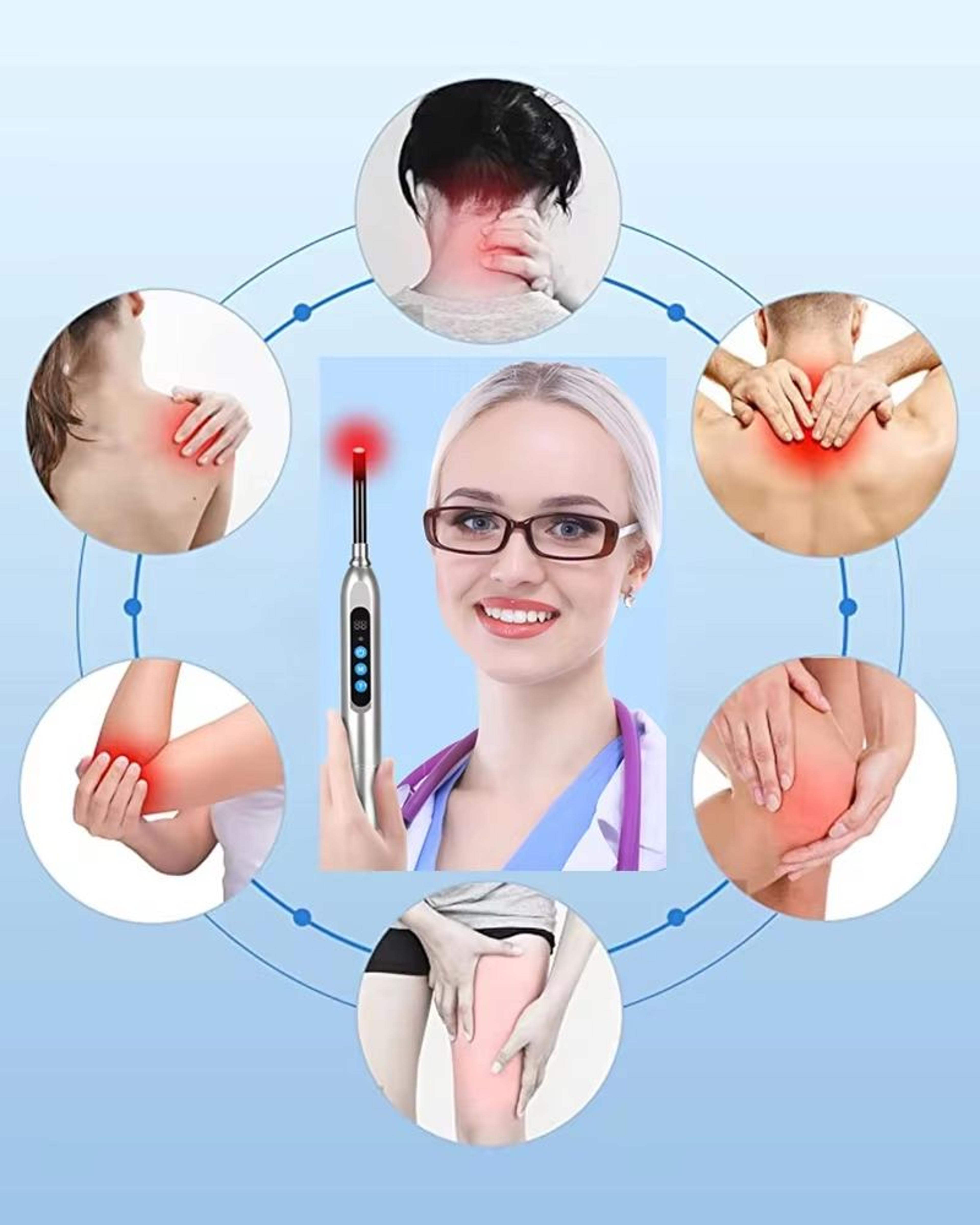 Red Light Therapy Cold Sore Treatment Device With 660 Nm And 850 Nm Near Infrared LED Light Wand 5