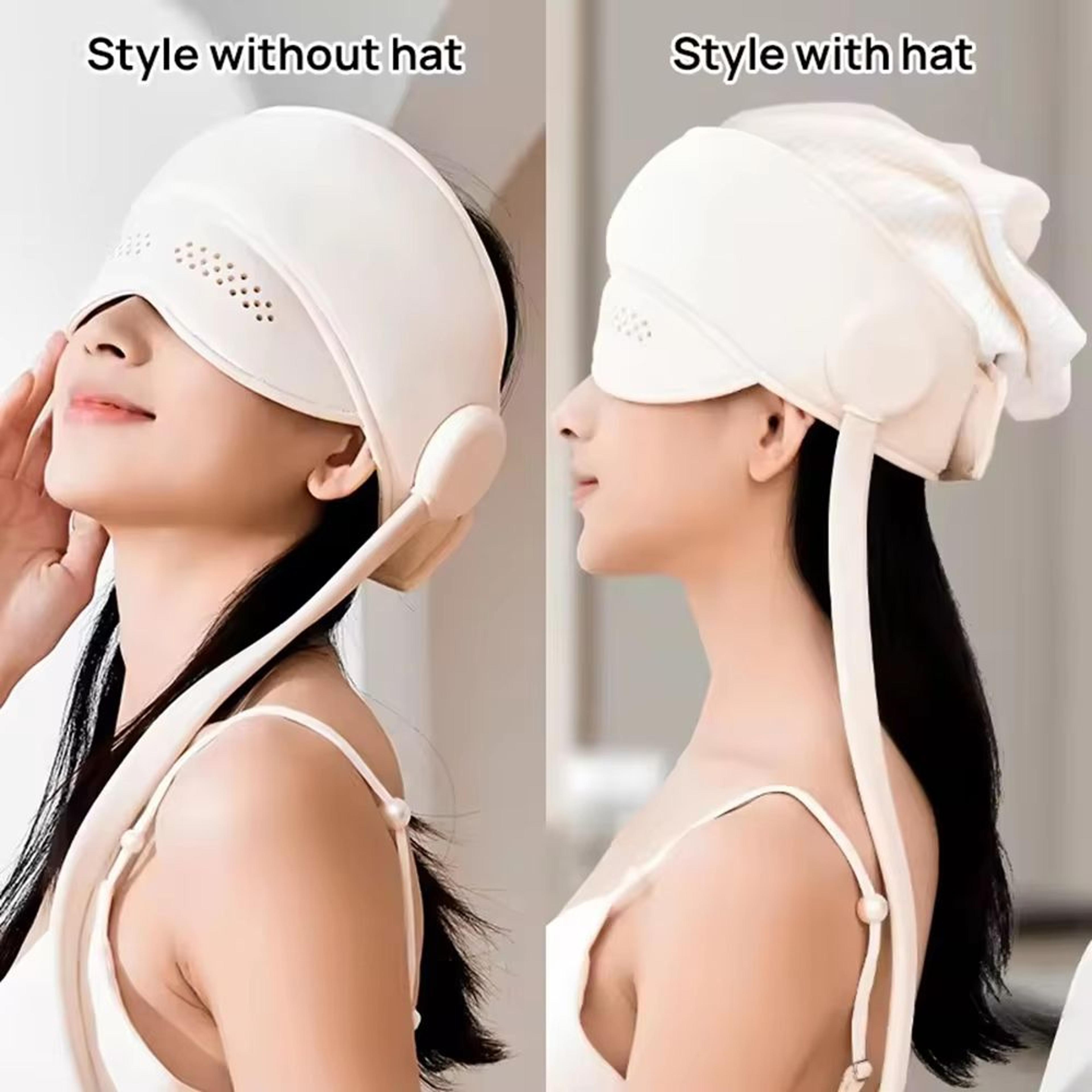 Graphene Heating Head Massager With Air Pressure And Eye Hot Compress For Relaxation And Sleep Supp 1