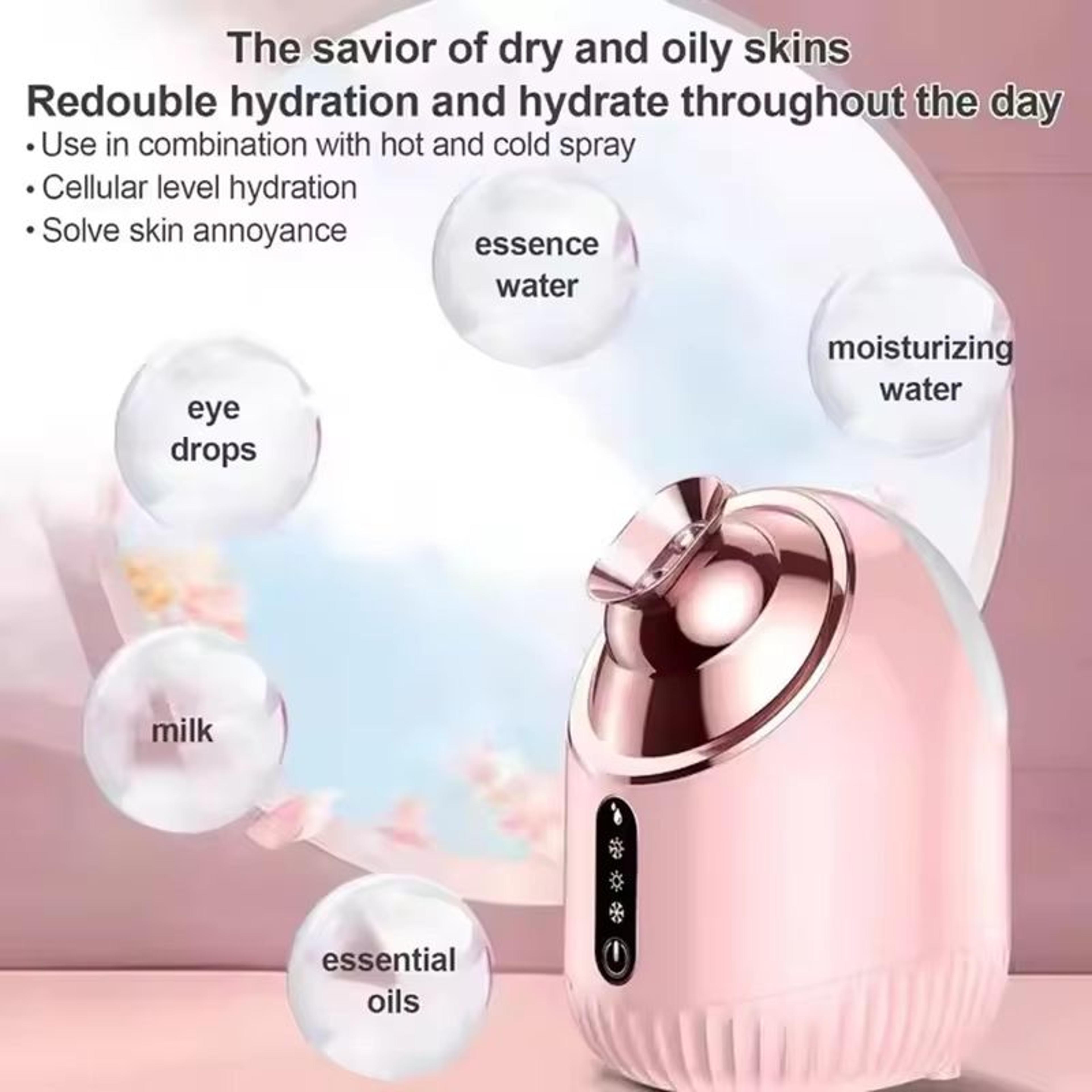 Nano Mist Facial Steamer Pro For Deep Hydration  Pore Cleansing 3