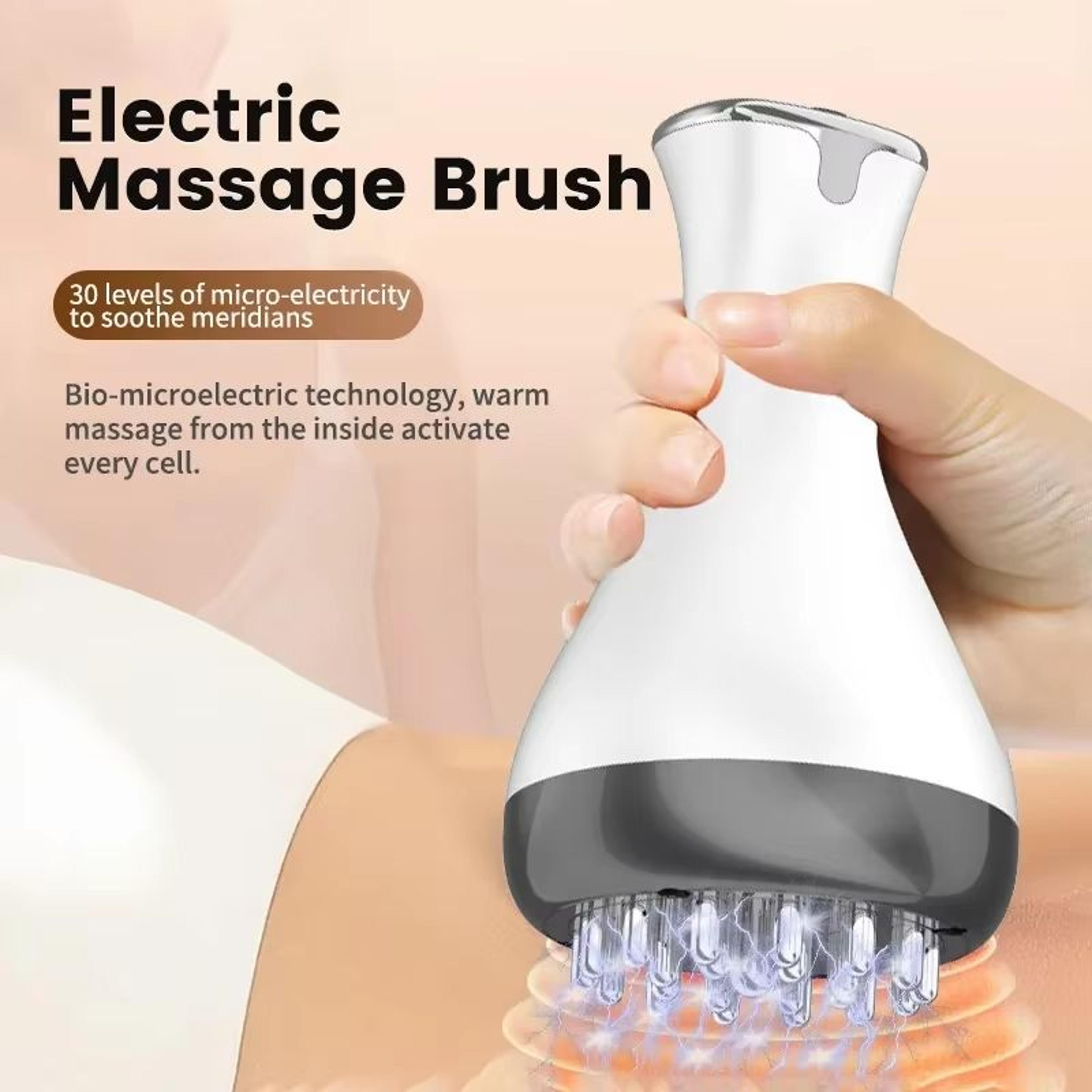 Electric Meridian Gua Sha Body Massager With Microcurrent Vibrate  Hot Compress Therapy 0