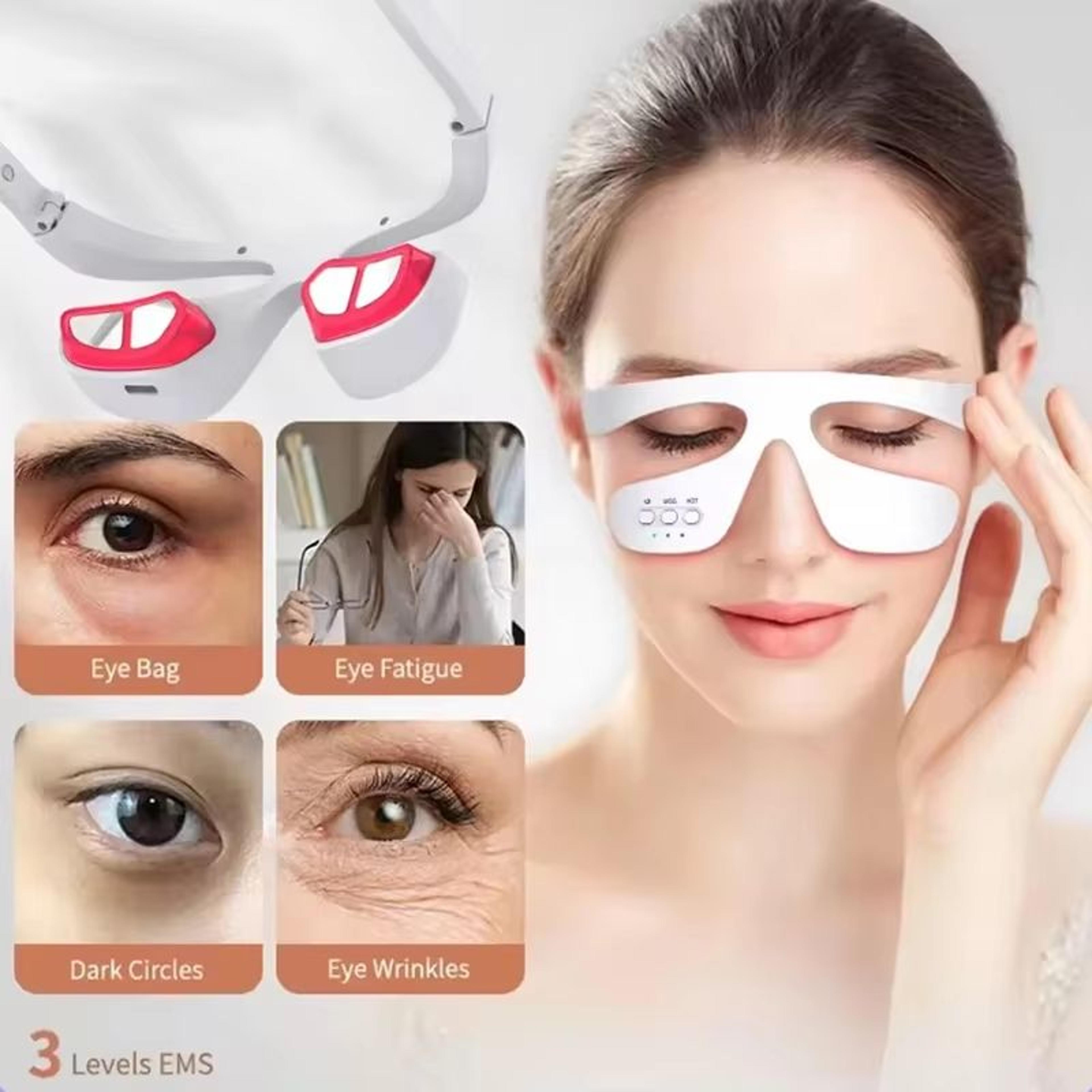 3D EMS Eye Massager For AntiAging Dark Circle  Eye Fatigue Relief 3
