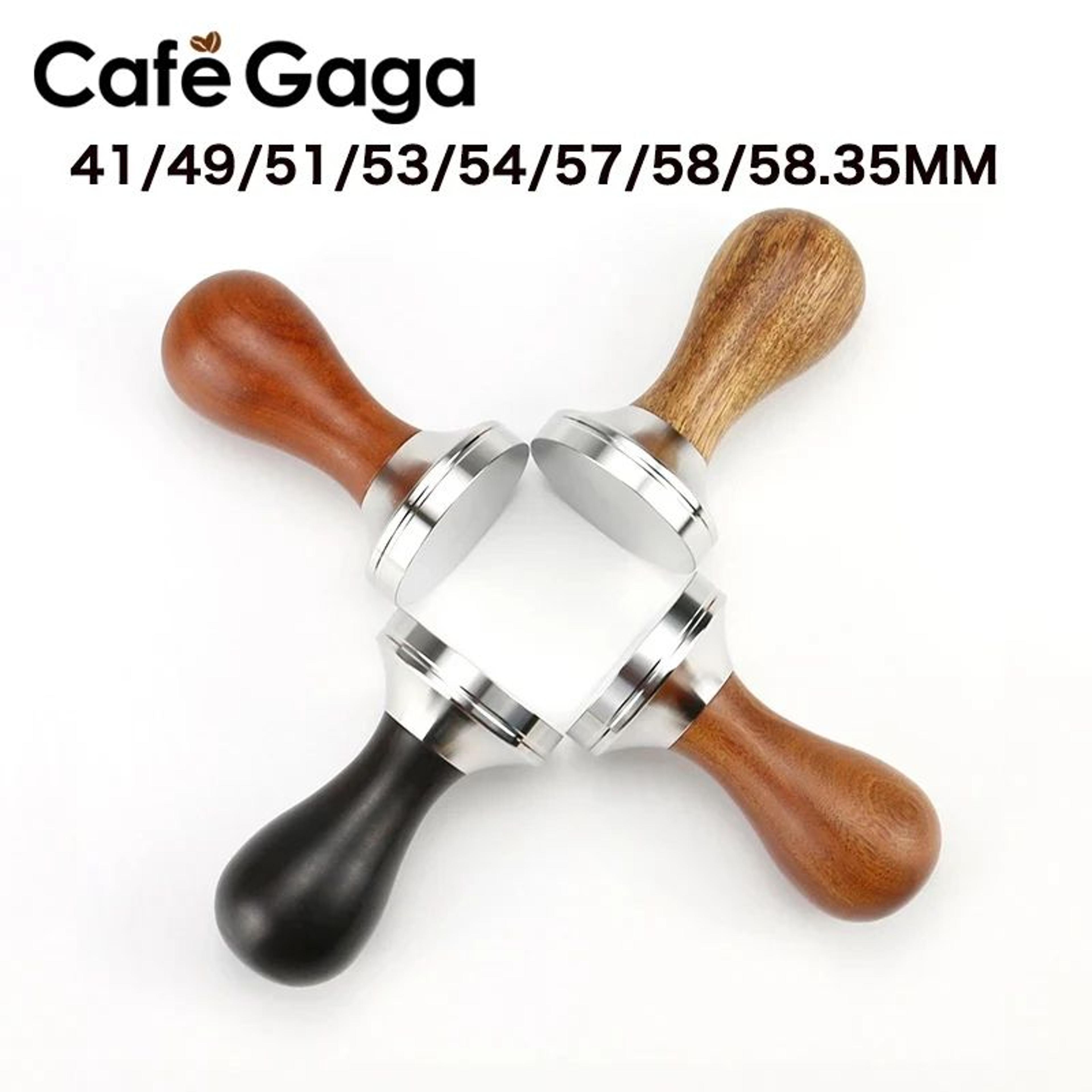 Premium Adjustable Coffee Tamper With Wooden Handle  Stainless Steel Base 201in209in224in230in 0