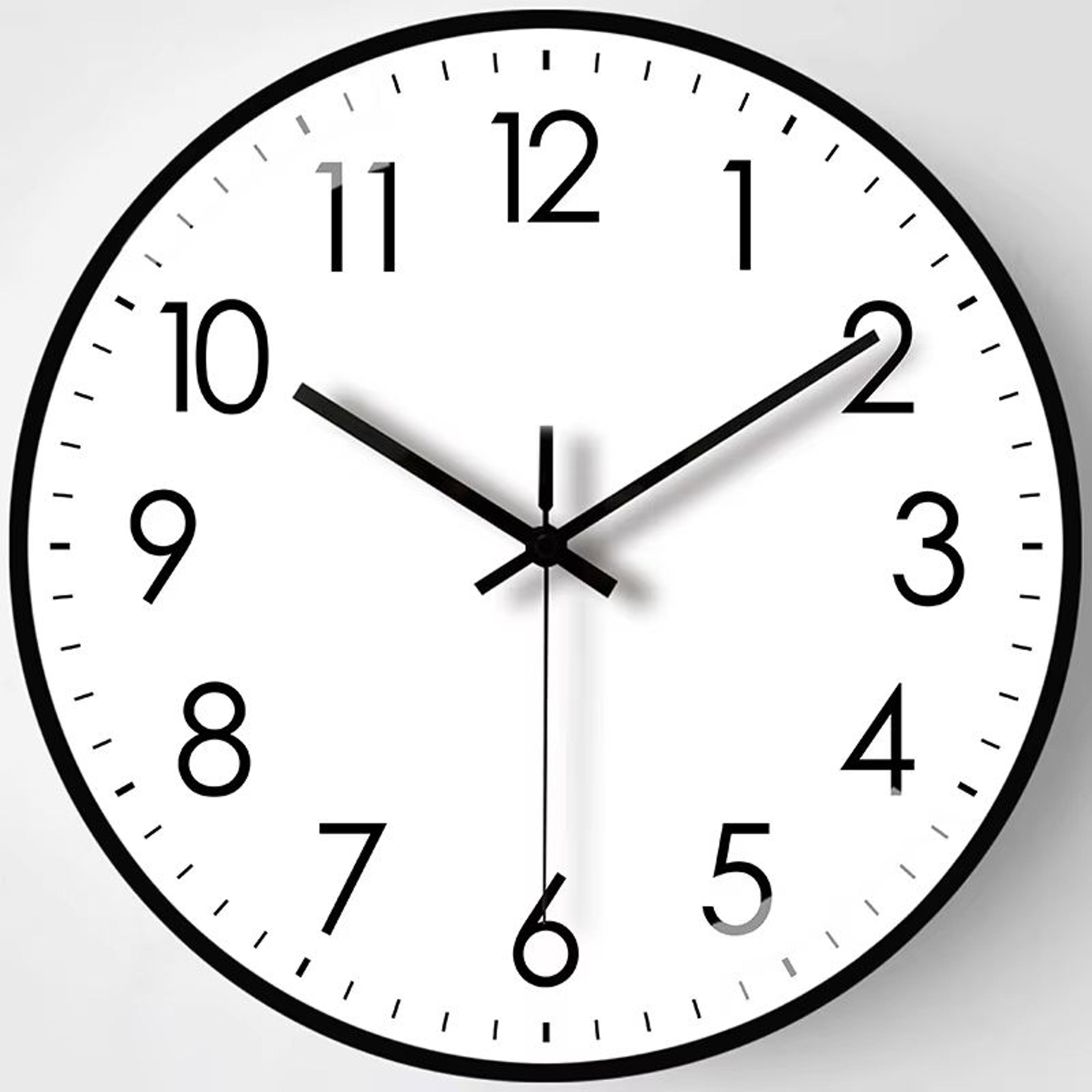8Inch Silent NonTicking Wall Clock For Home And Office 0